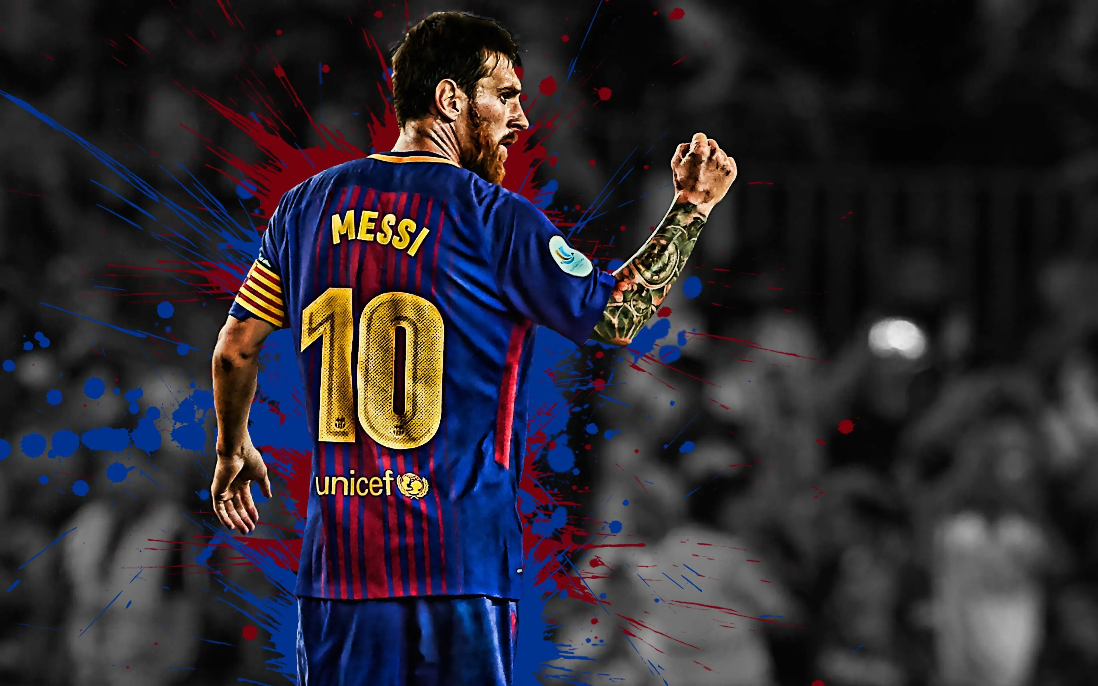 Lionel Messi Artwork Of Success Free HD Mobile Wallpaper