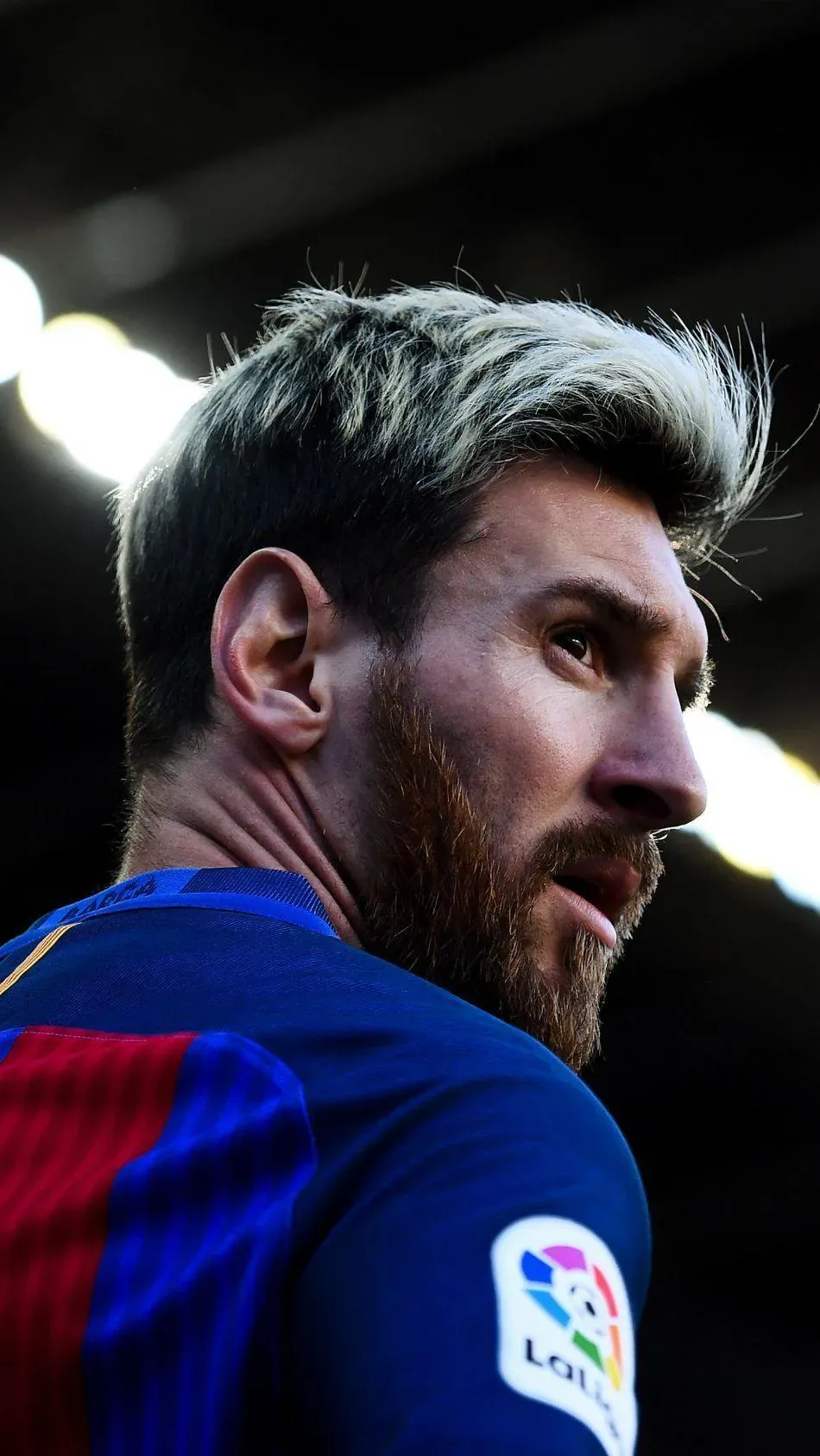 Lionel Messi With A Beard Iconic HD Wallpaper Free Download