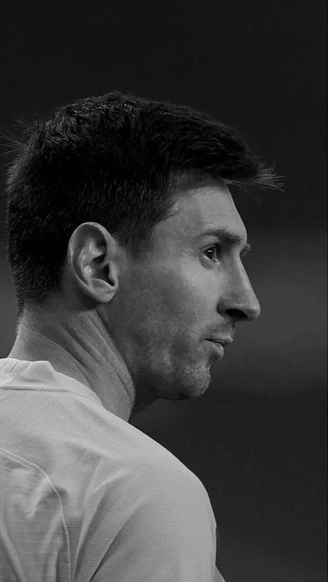 Lionel Messi Black And White Mobile Wallpaper Free Download