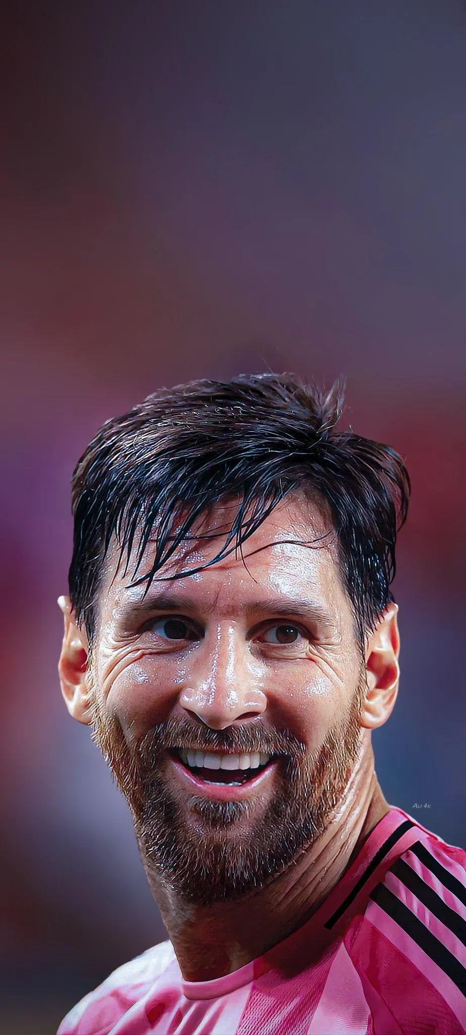 Lionel Messi Close Up With Smile Mobile Wallpaper Hd