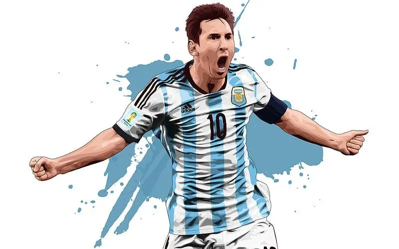 Lionel Messi The King Moment Walking on Stage HD Wallpaper