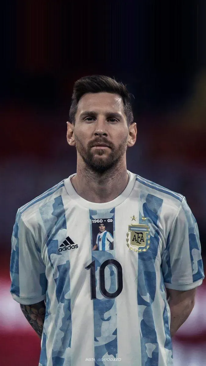 Lionel Messi Leading Argentina With Iconic No 10 Jersey