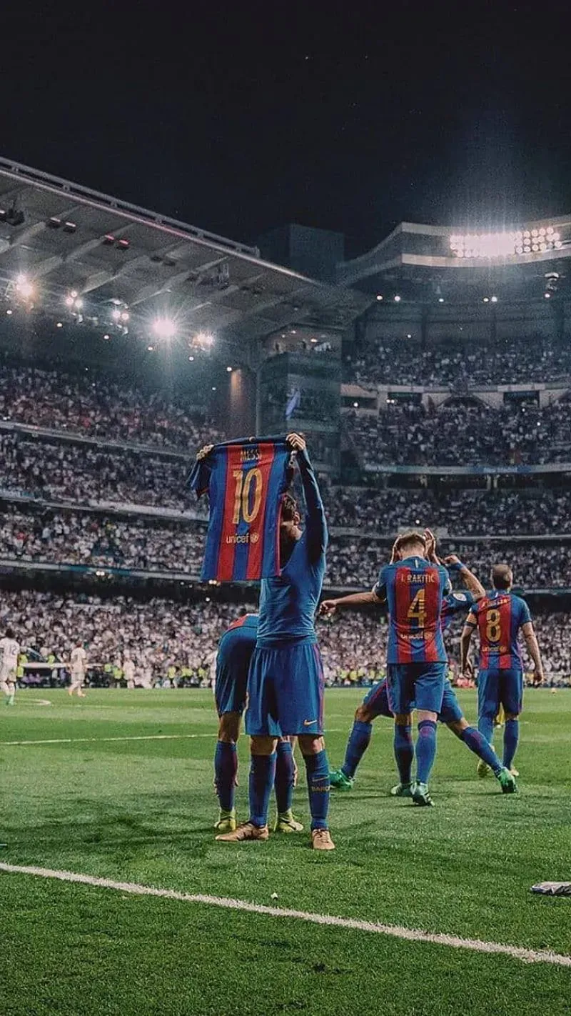 Lionel Messi Legendary Shirt Celebration HD Wallpaper