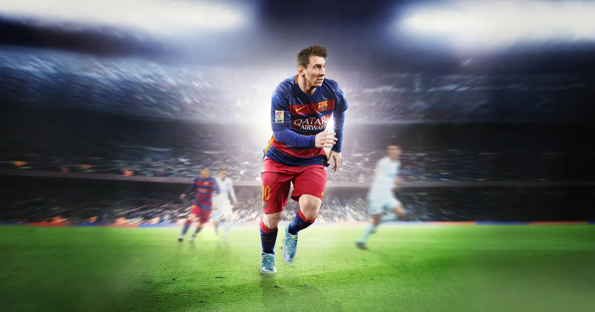 Lionel Messi Running Blur Hd Desktop Wallpaper Free Download