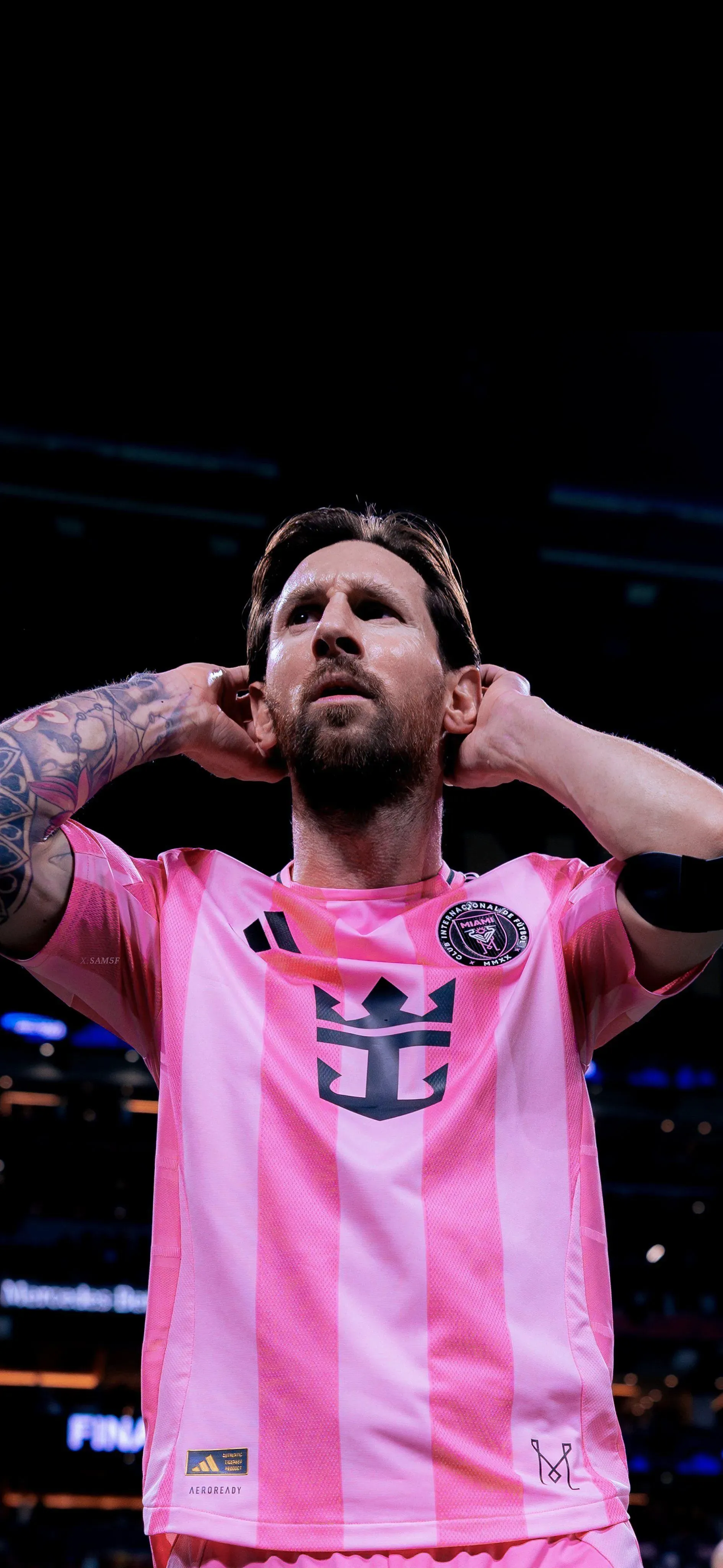 Lionel Messi Shines In Inter Miami Pink HD Mobile Wallpaper