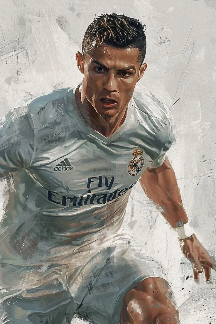 Cristiano Ronaldo Wallpapers Artistic Brush Strokes