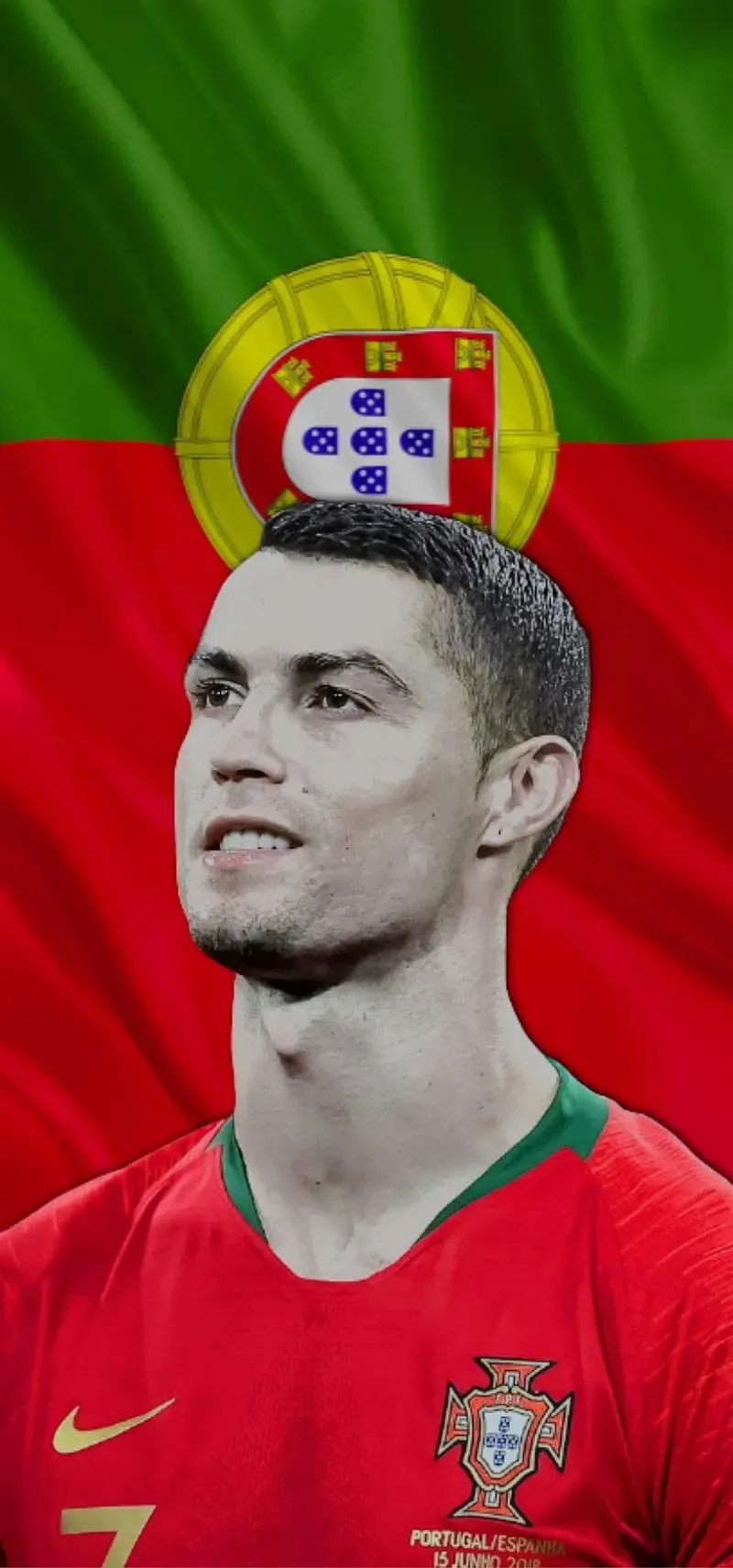 Cristiano Ronaldo Wallpapers Holding Nation Flag