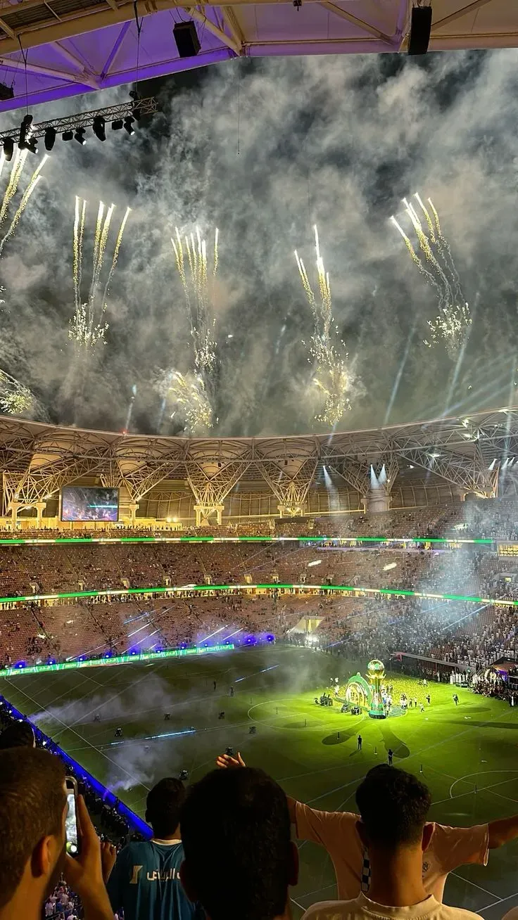 Ronaldo Wallpapers Stadium Fireworks Glow