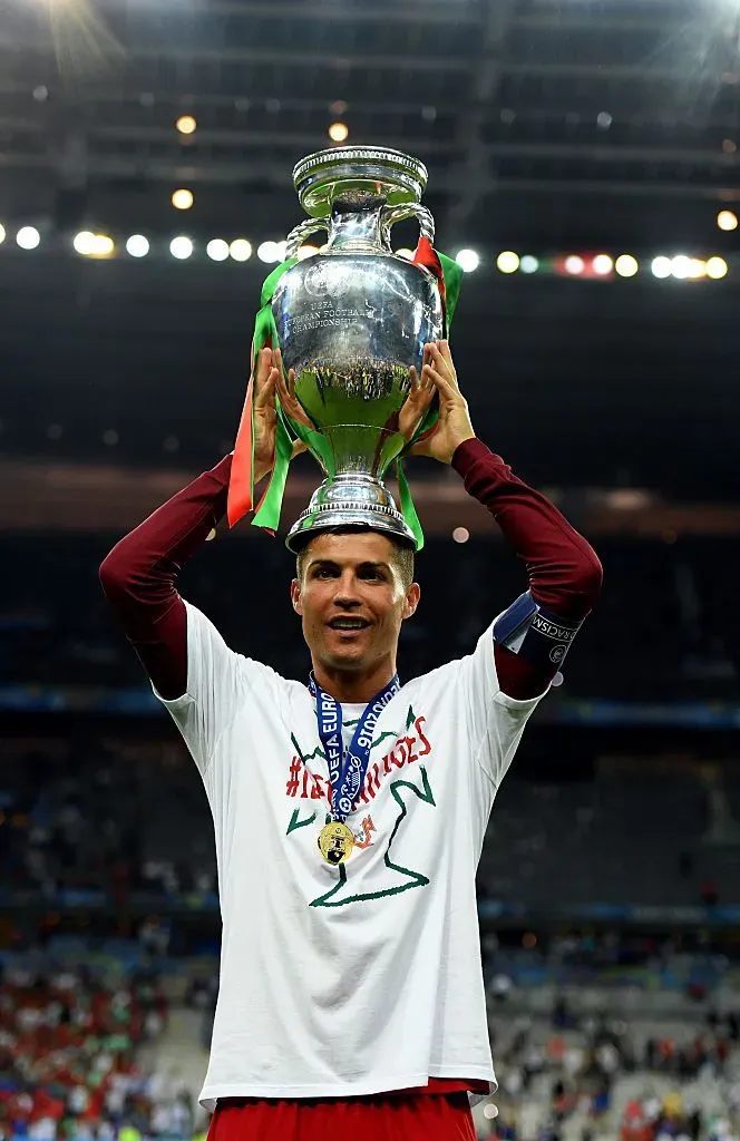 Ronaldo Wallpapers Trophy Above Head