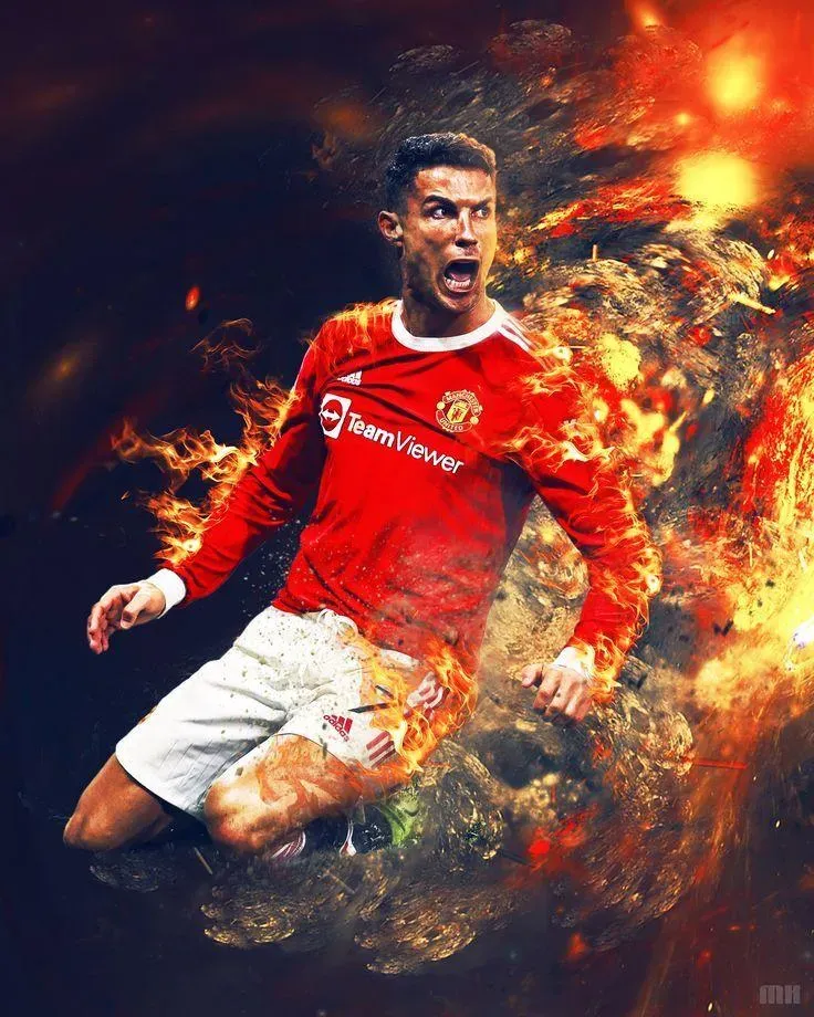 Cristiano Ronaldo Wallpapers with Fiery Background