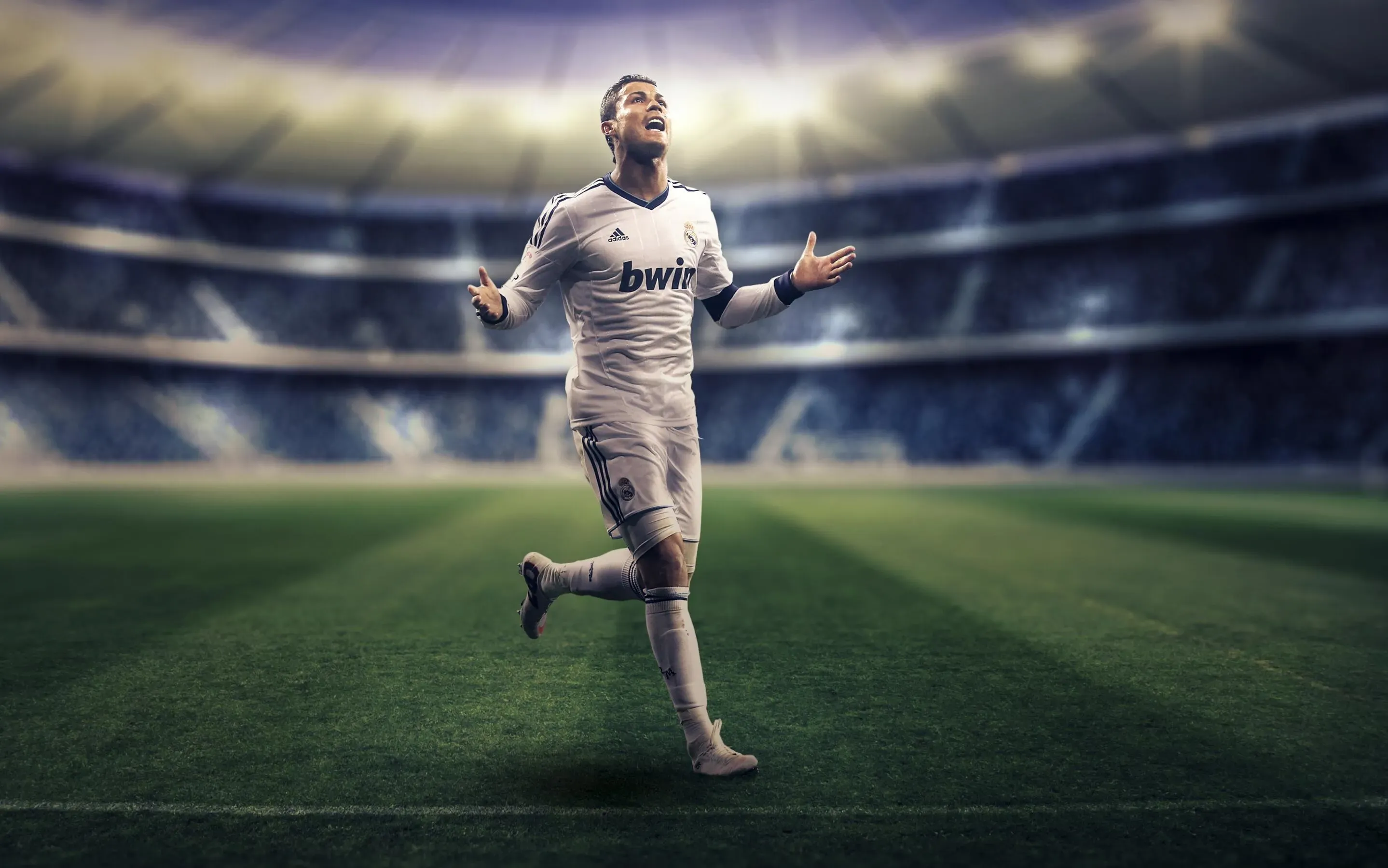 Ronaldo Wallpapers with Foggy Stadium Scenes