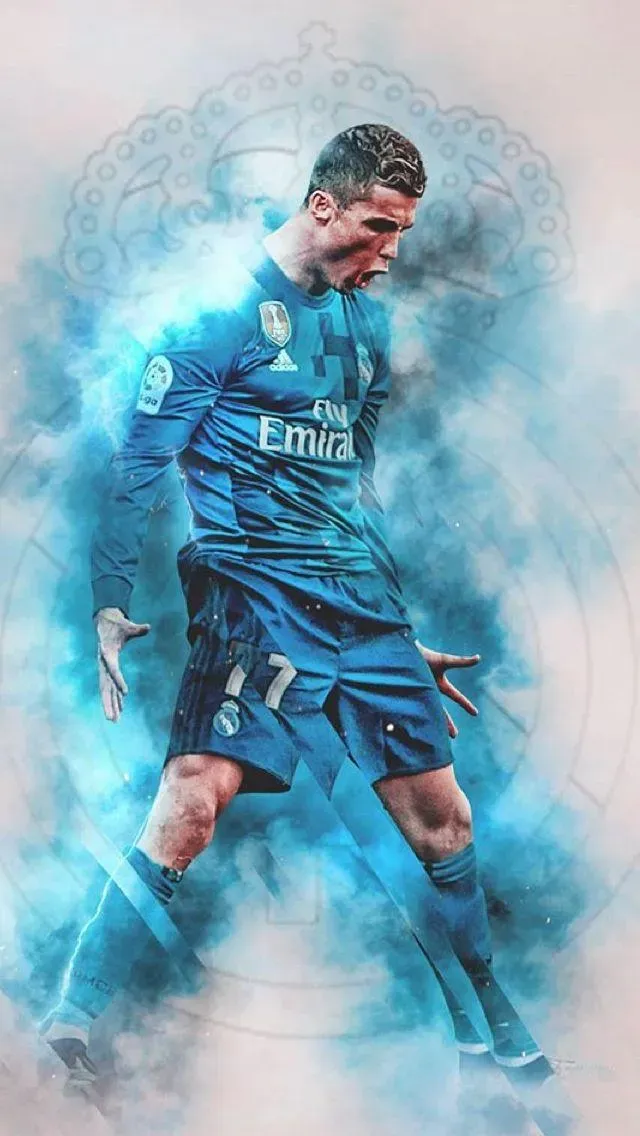 Cristiano Ronaldo Wallpapers with Vivid Neon Glow