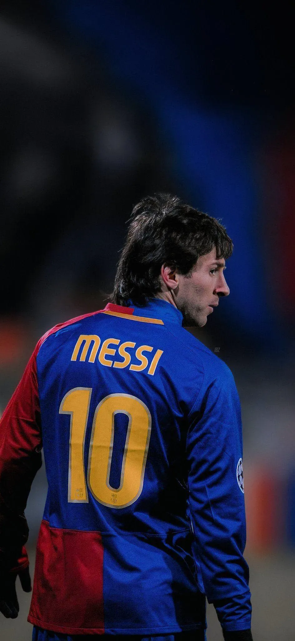 Young Player Lionel Messi Backside View HD Free Wallpaper