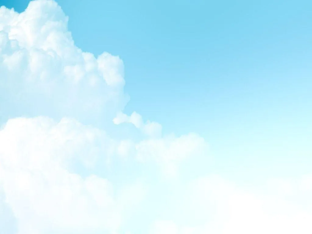 Clear Blue Sky with Puffy White Clouds HD Free Image