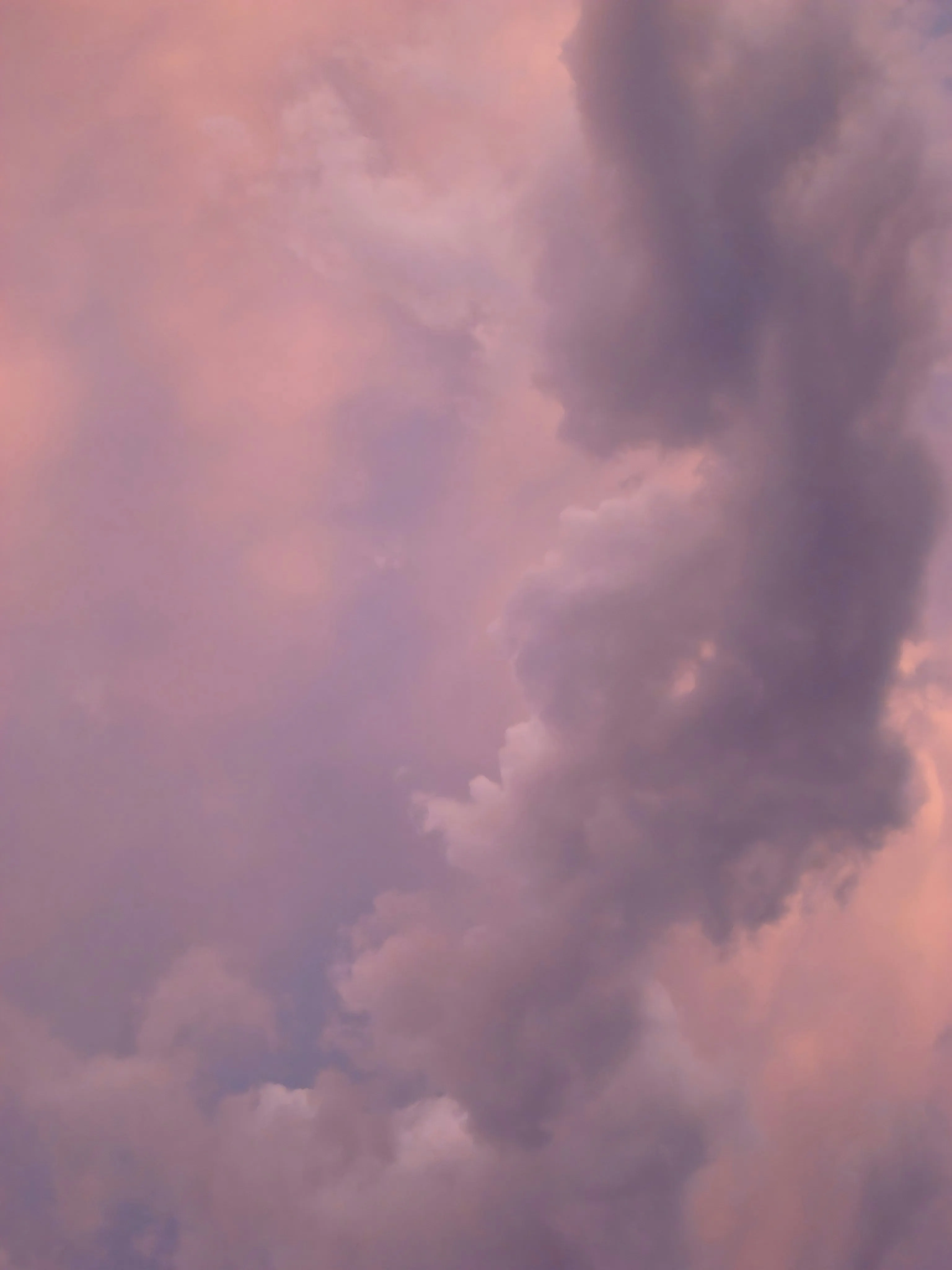 Clouds at Sunset with Beautiful Pink and Purple Hues