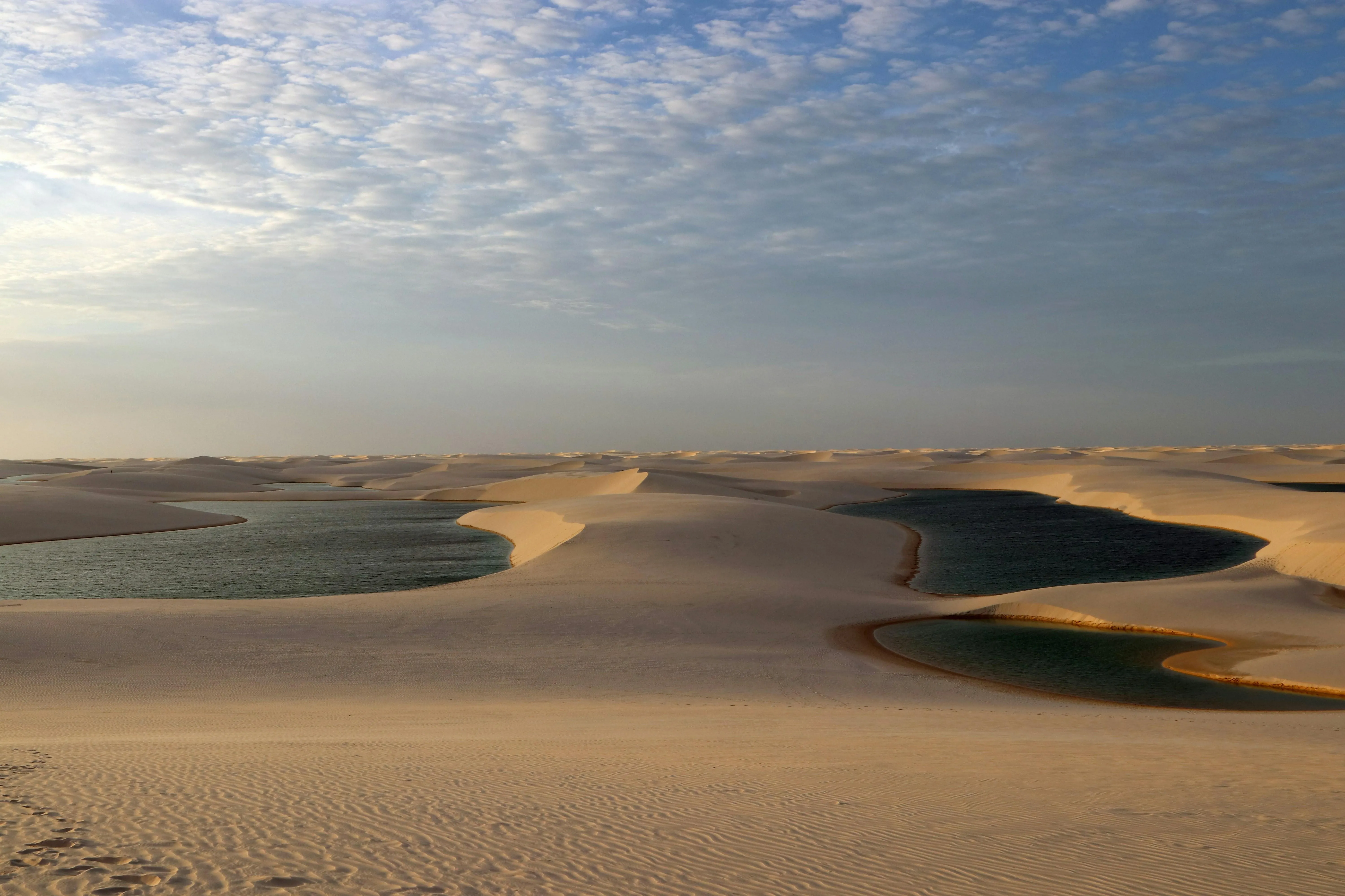 Coastal Sand Dunes Under Clear Blue Summer Sky image