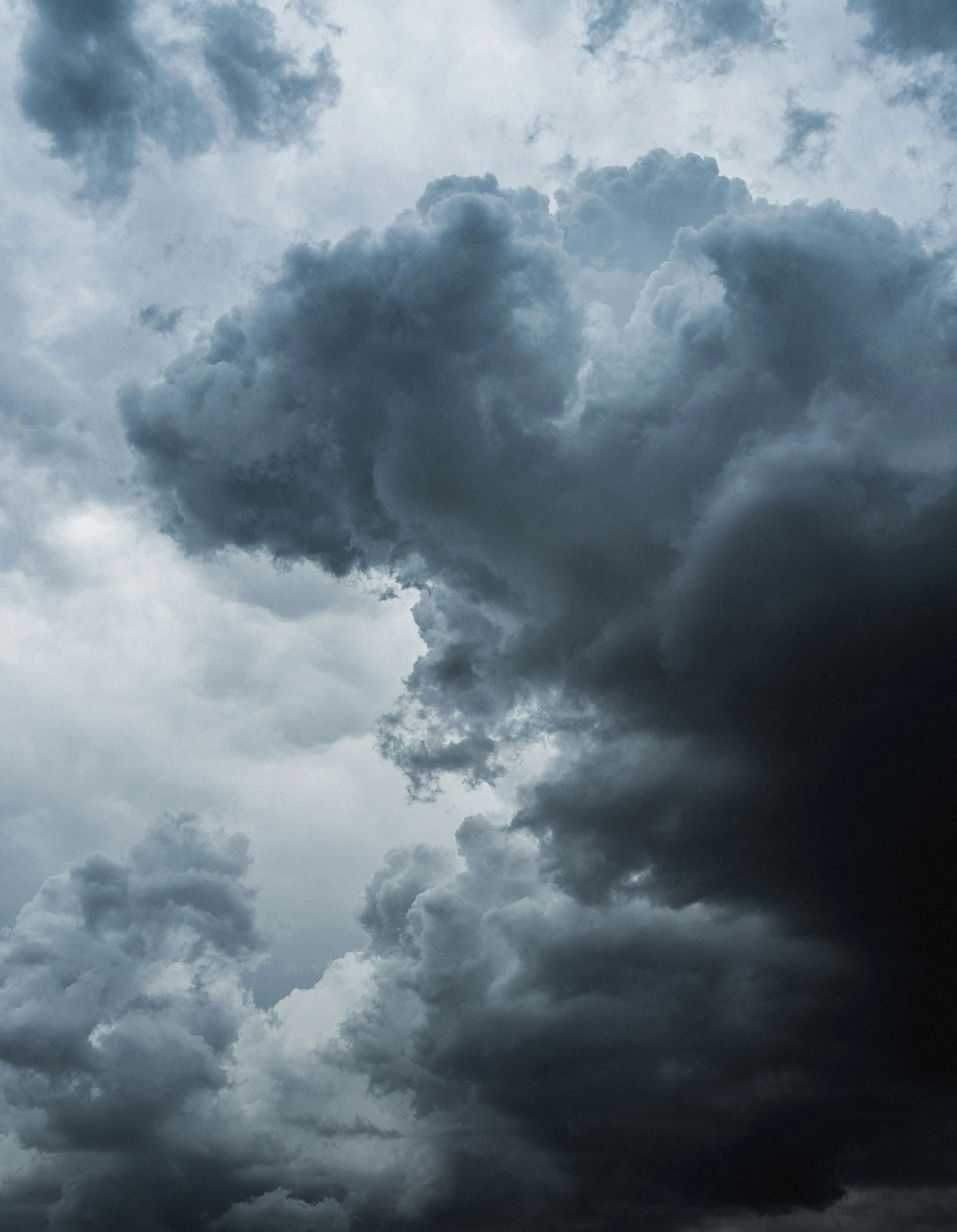 Dark and Stormy Clouds Creating a Moody Atmosphere