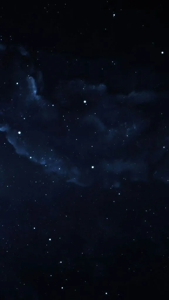 Dark Night Sky with Stars and Some Clouds Free HD Image