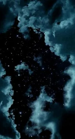 Dark Starry Night Sky with Milky Way Galaxy Visible Image