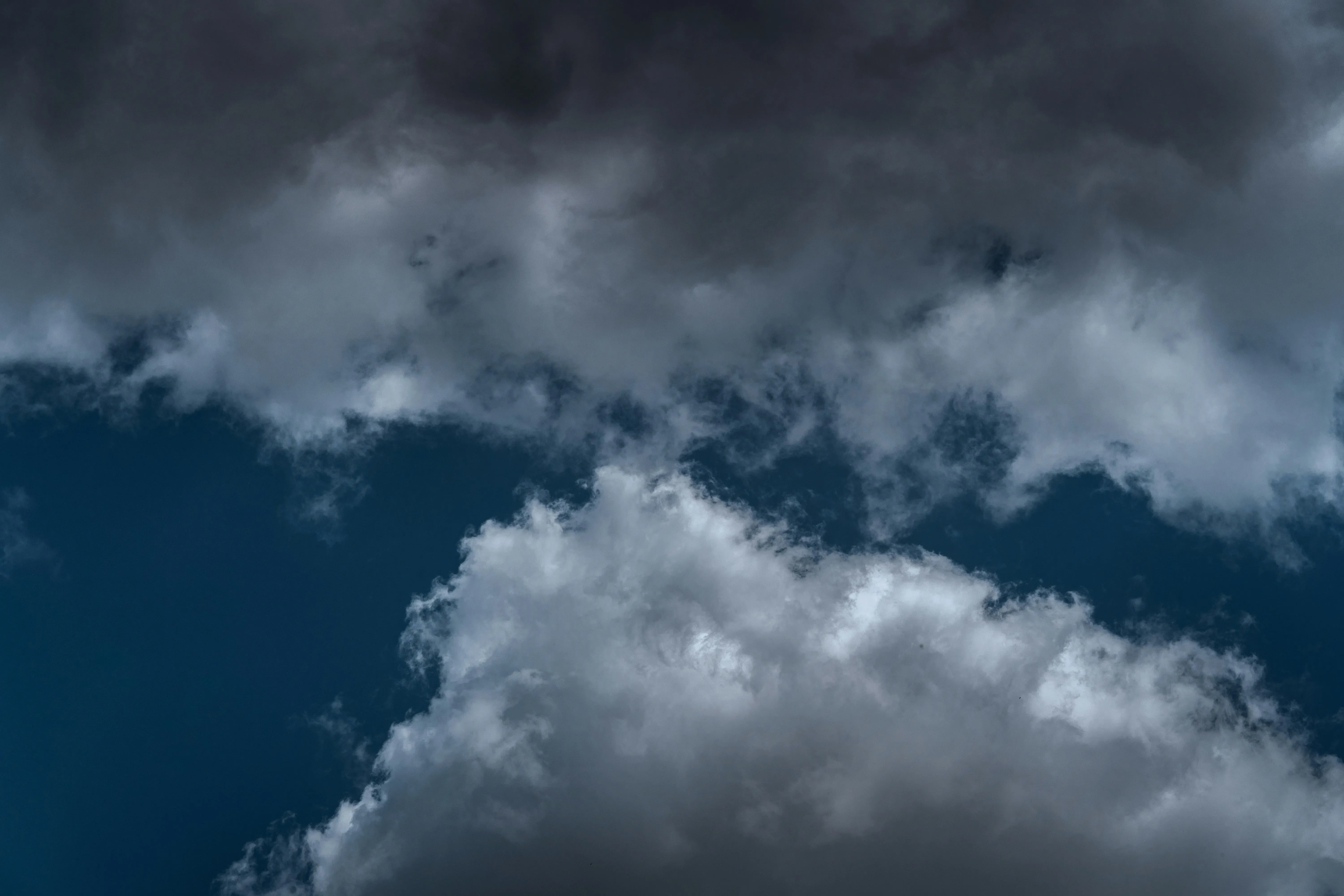 Dark Storm Clouds Forming in Overcast Afternoon Sky