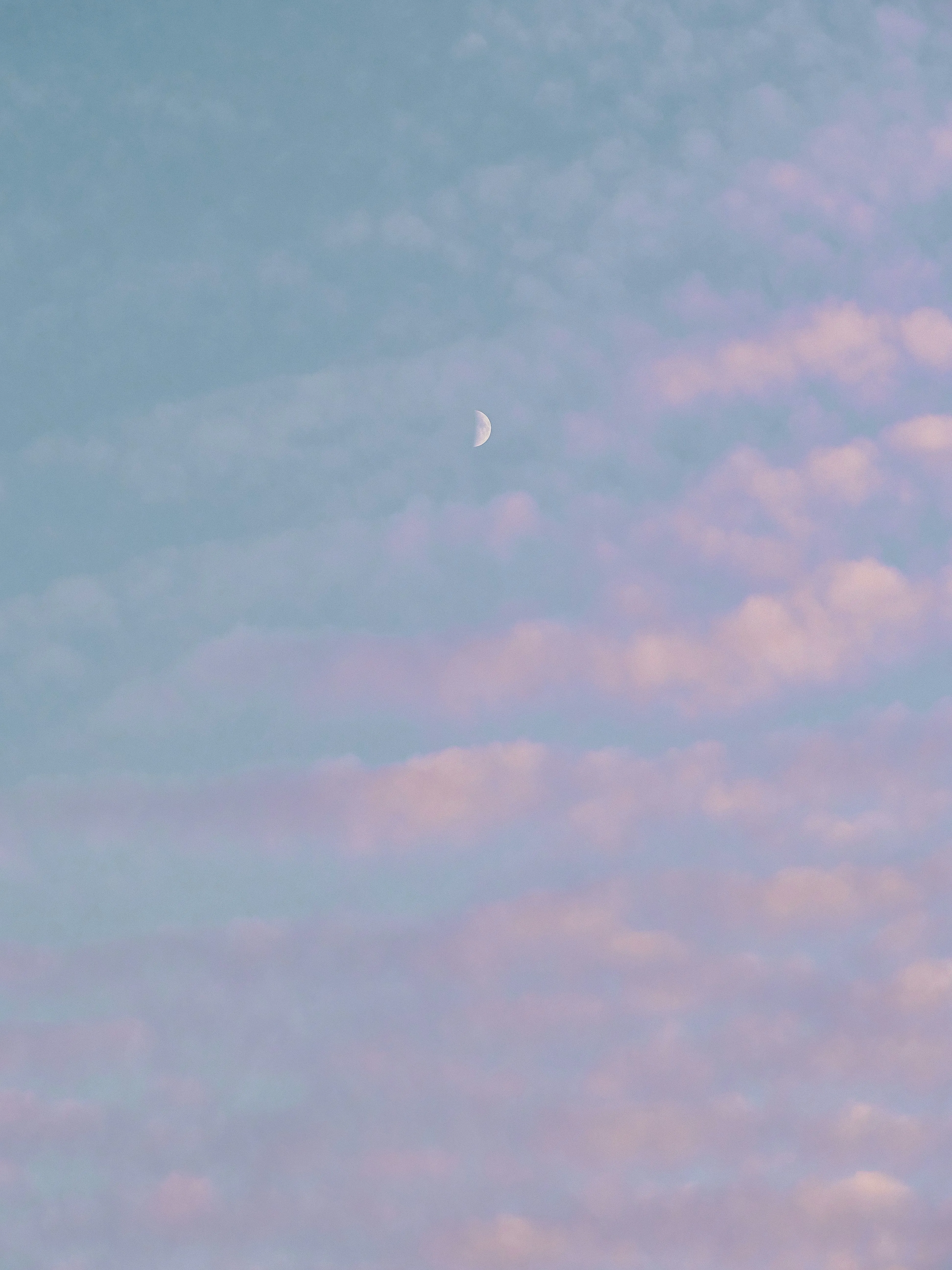 Evening Sky with Purple Clouds and Fading Light Wallpaper