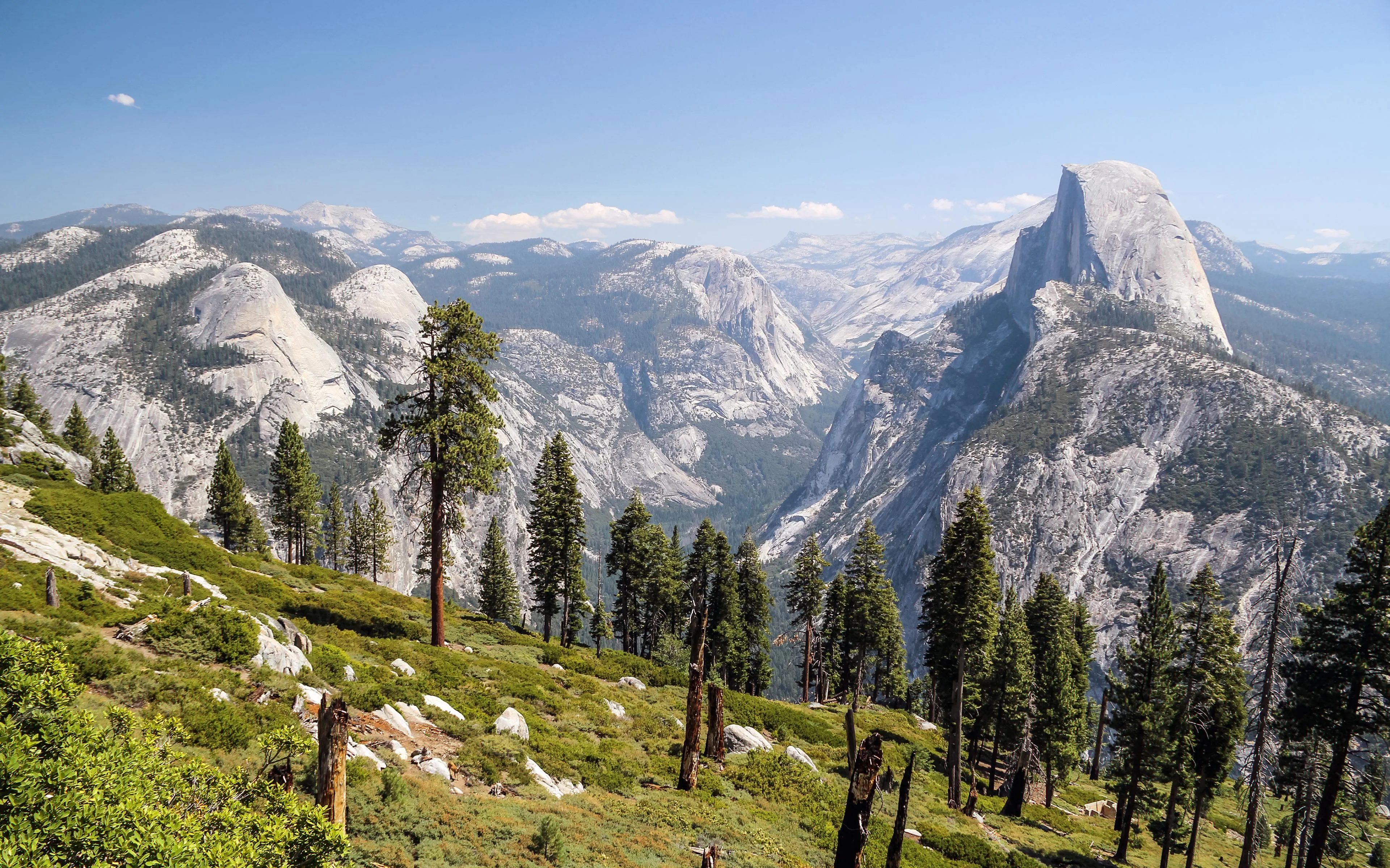 Forested mountain range with morning sunlight image
