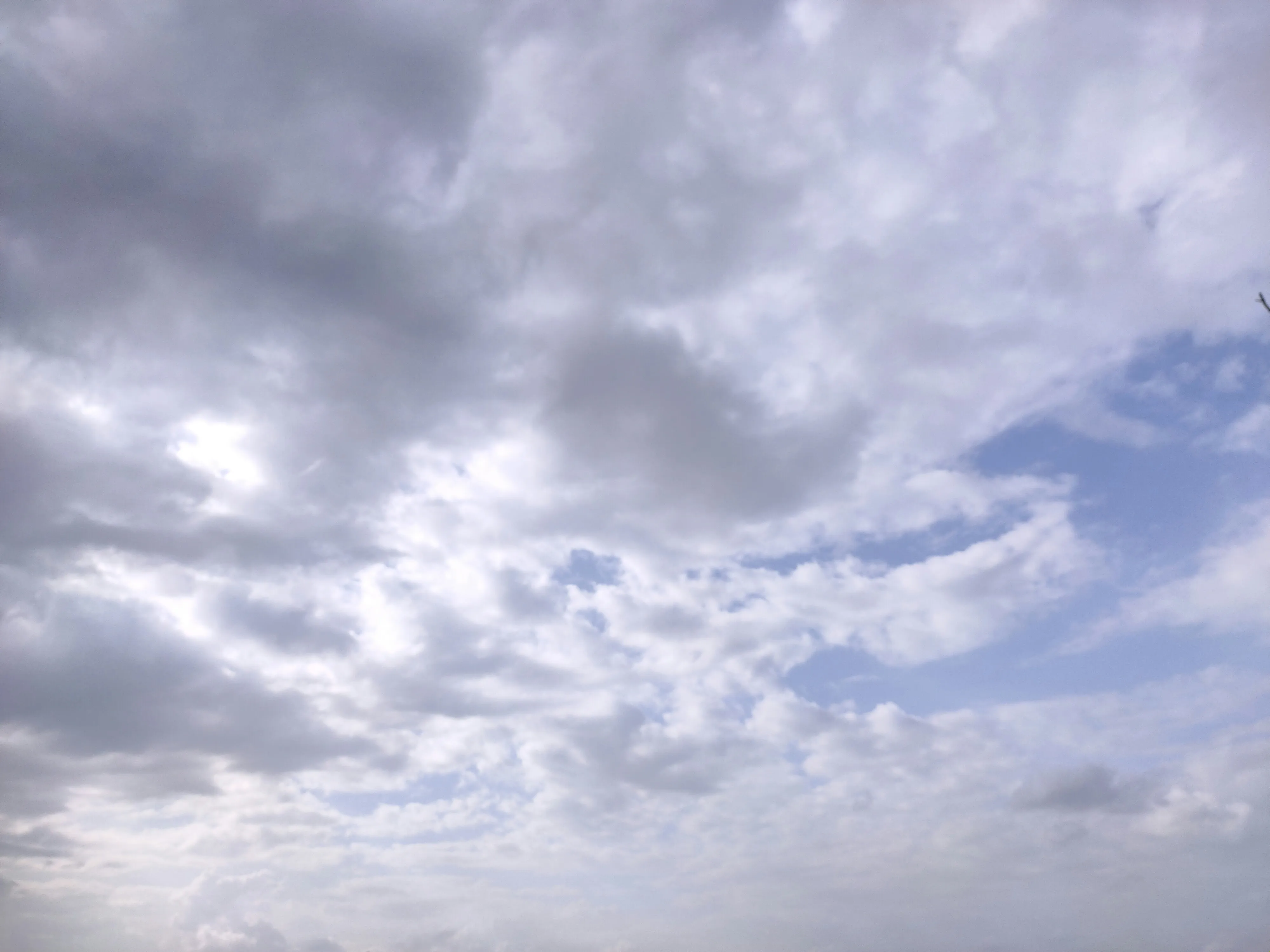 Gray Clouds Covering Sky on a Cool Overcast Day Wallpaper