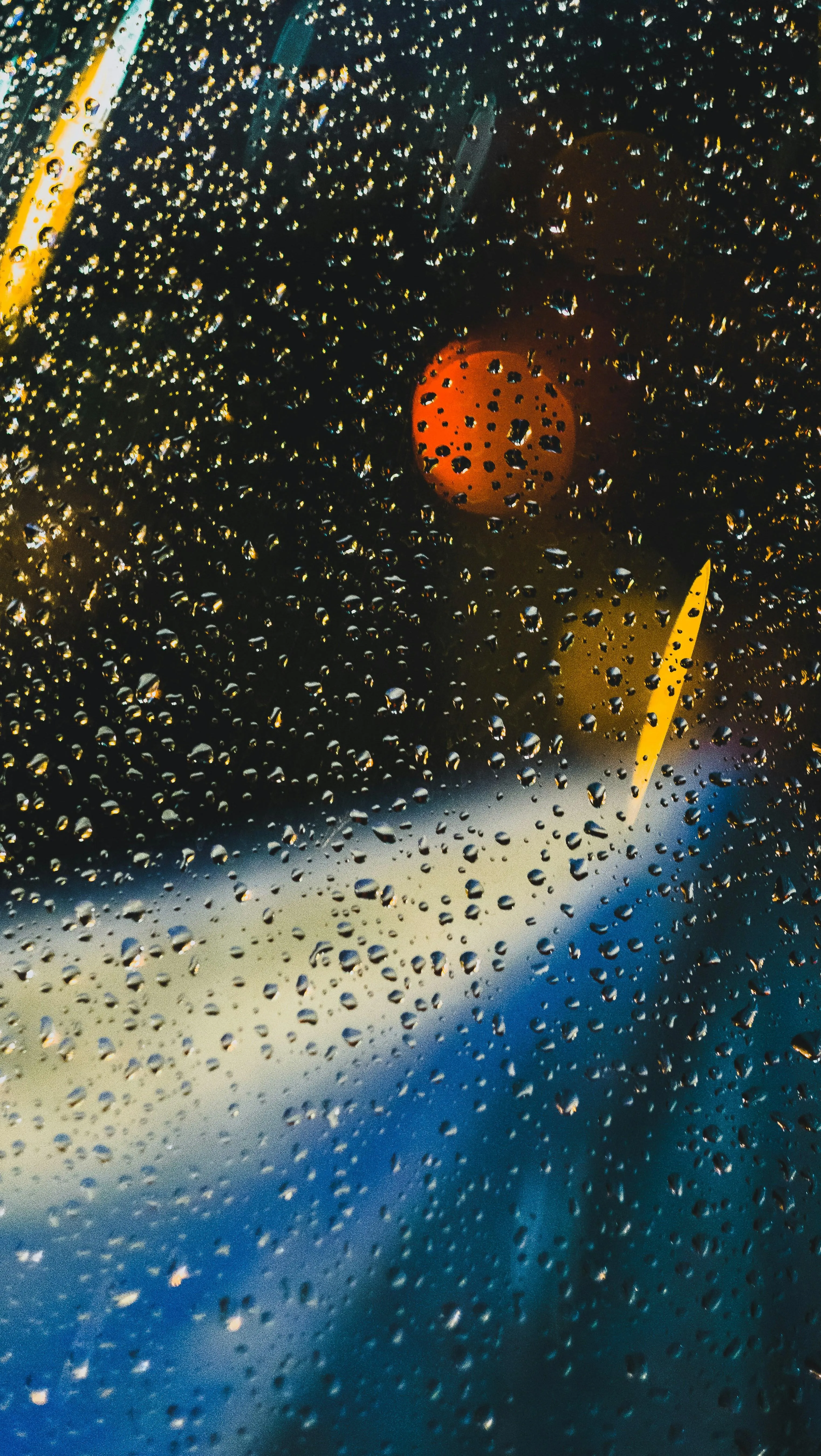 Lightning Striking Through a Stormy Night Sky Scene