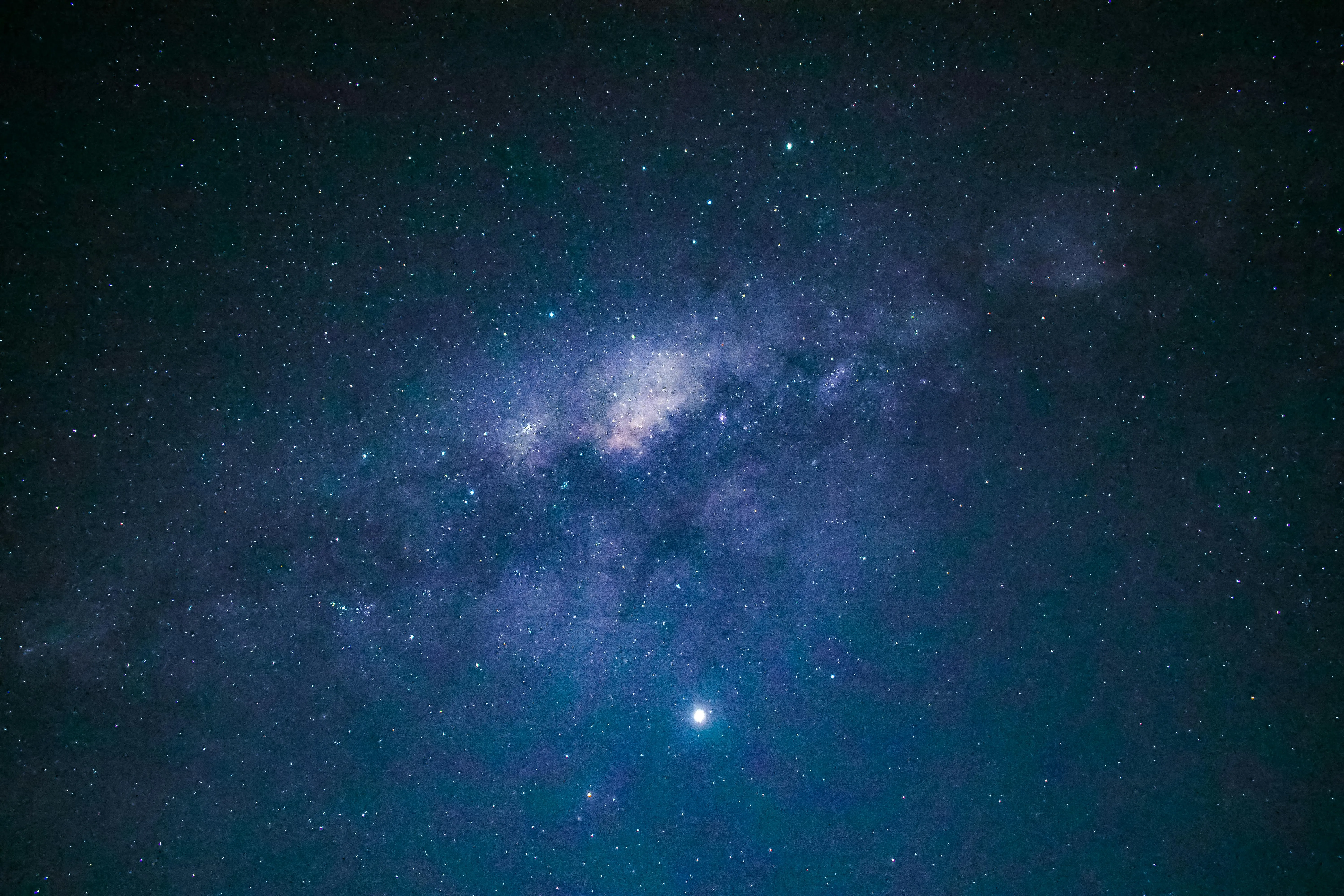Milky Way Galaxy Shining Bright in Clear Night Sky Free Image