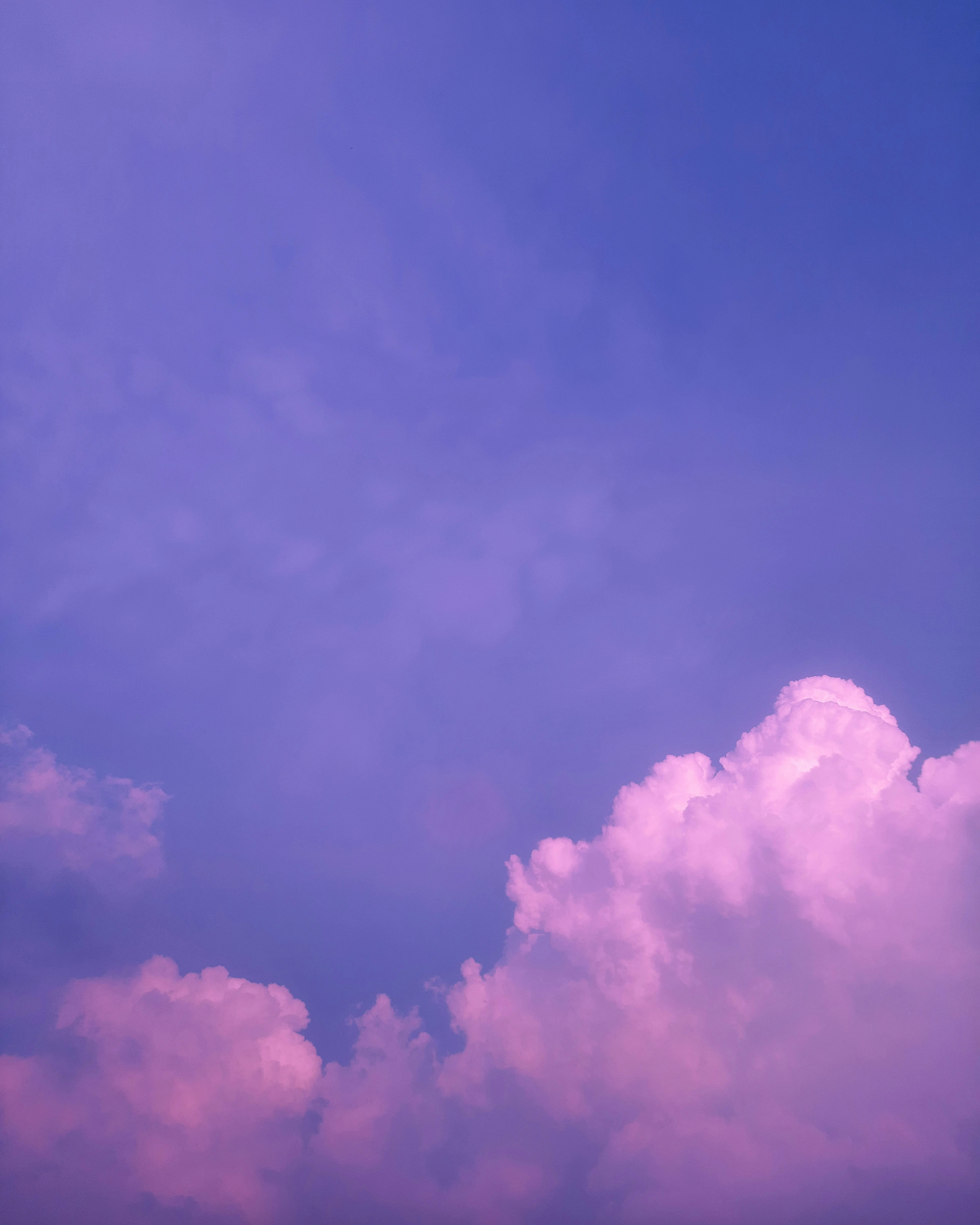 Purple and Pink Sunset Clouds in Twilight Sky Wallpaper