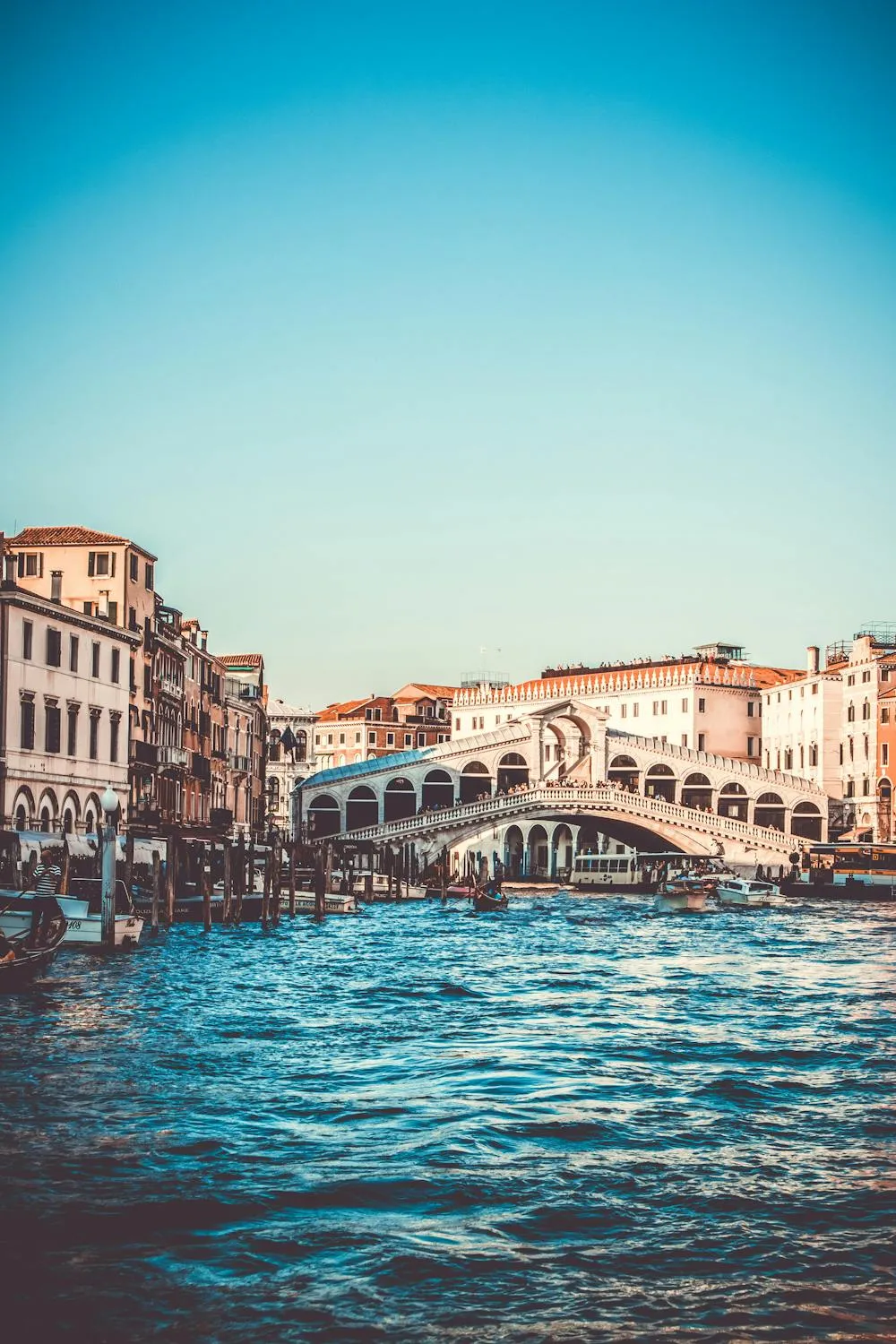 Scenic View of Canal in Venice with Historic Buildings
