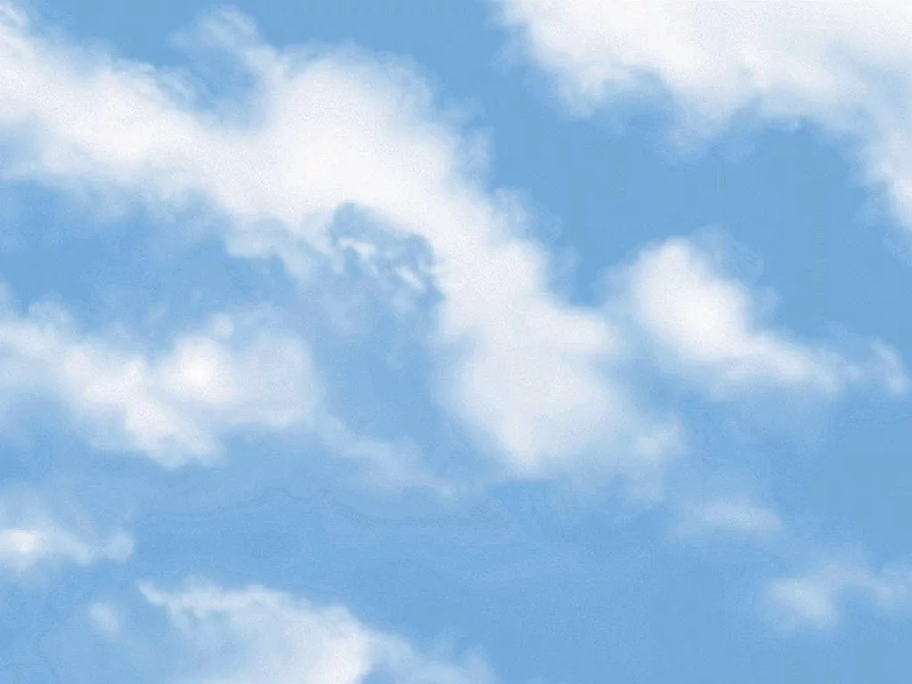 Soft White Clouds Floating Peacefully in Blue Sky View