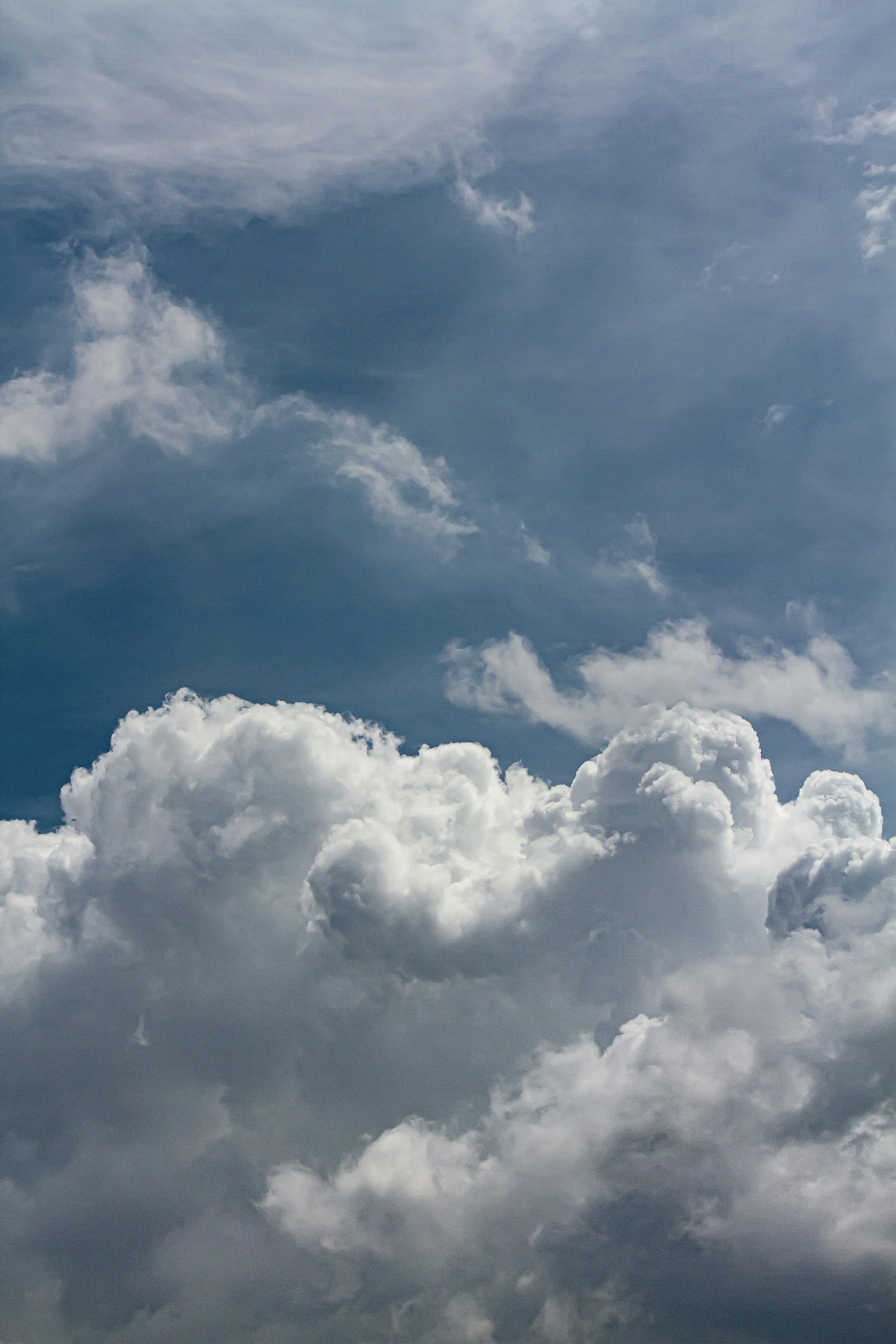 Towering Clouds Captured From an Aerial Sky View Image