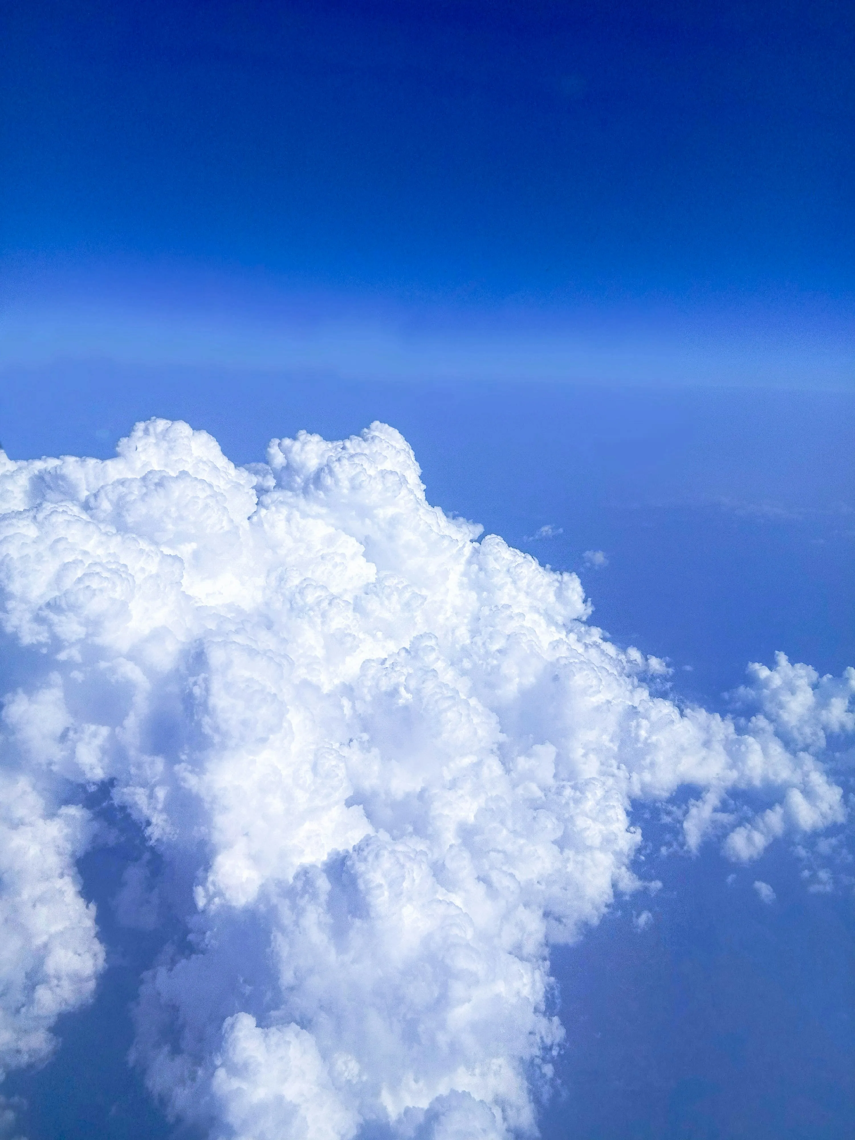 Towering White Clouds Seen From High Above Earth Image