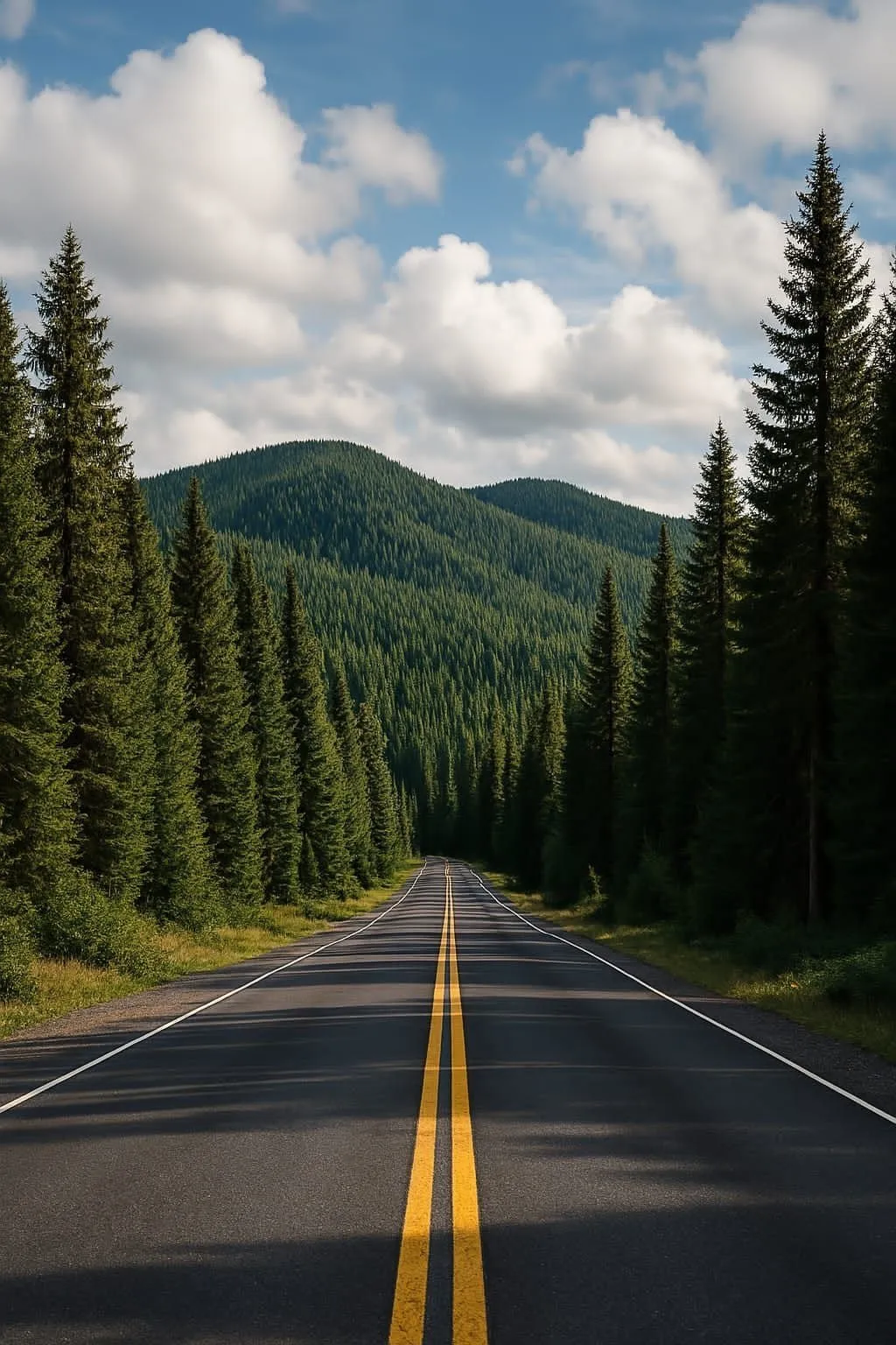 Countryside Road Nature Mobile Wallpaper
