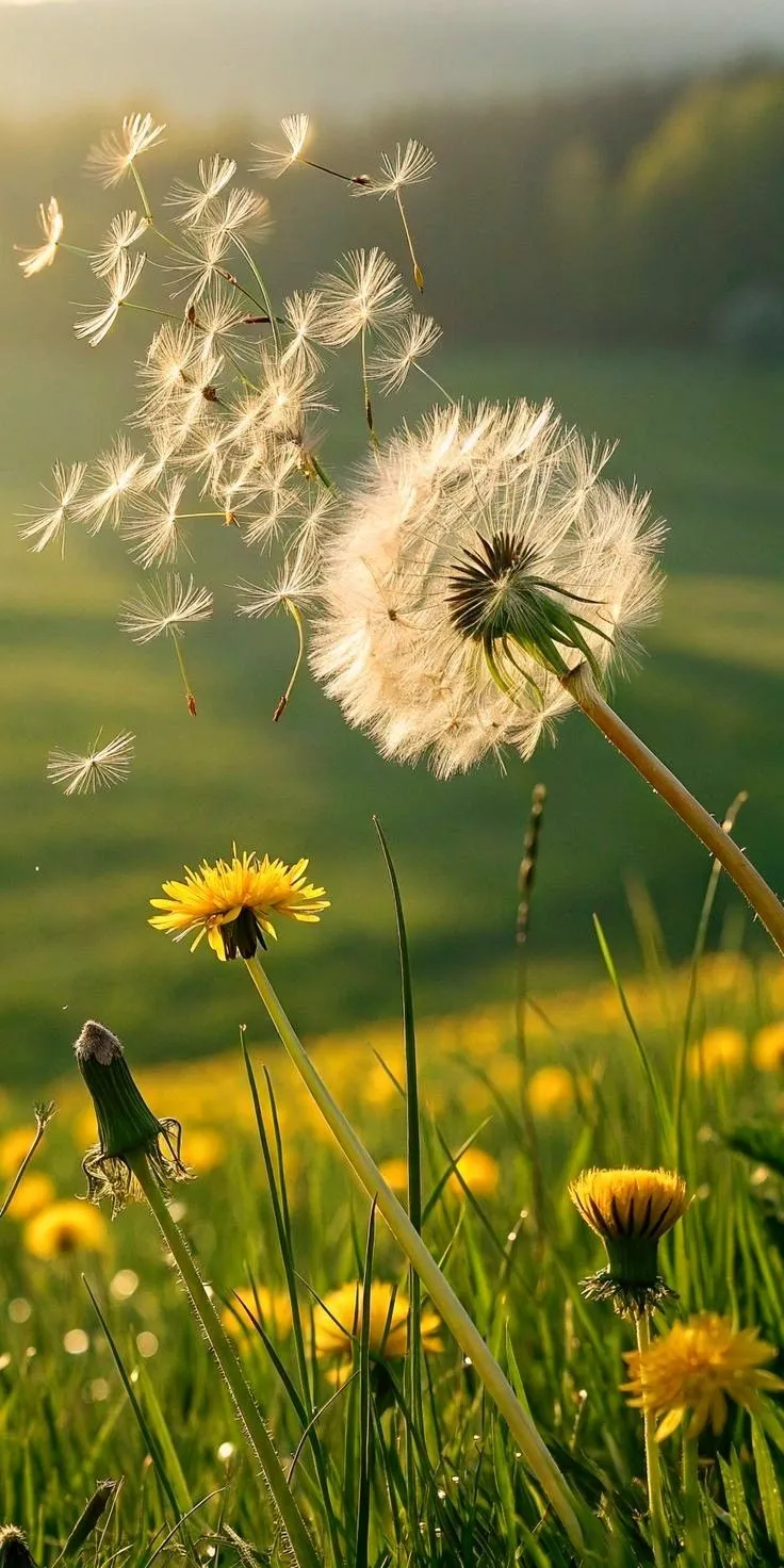 Dandelion Close-Up Nature Wallpaper for Mobile HD