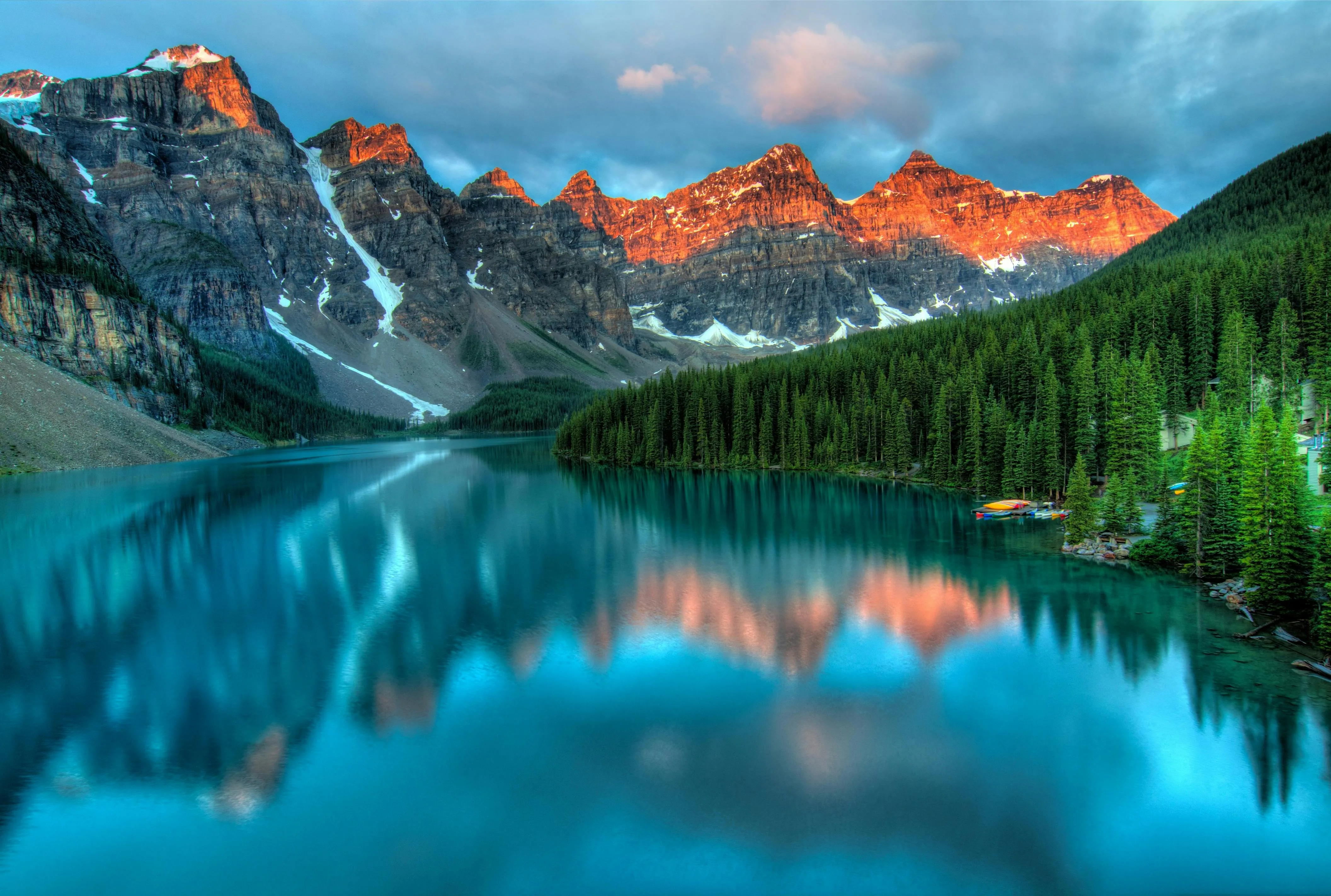 Download Vibrant Mountain Lake with Reflections