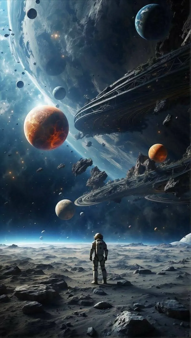 Futuristic Space Mobile Wallpaper in HD