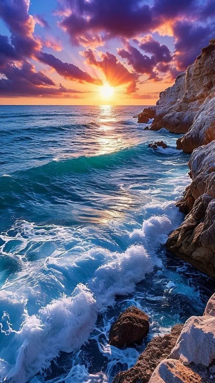 HD Wallpaper of tropical Island view with forest and ocean