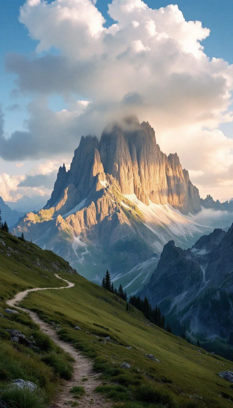 Mountain Wallpapers Soft Pink Sunset Hues