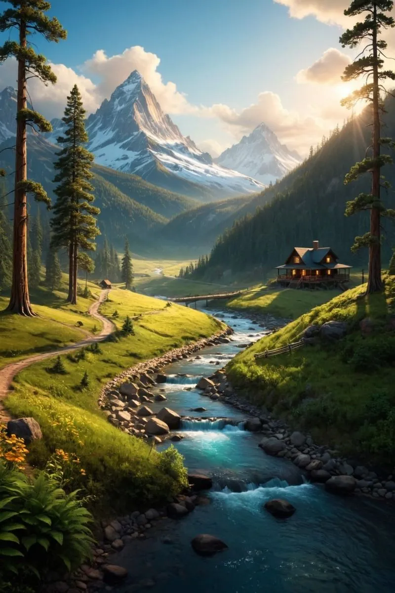 Mountain Wallpapers Sunlit Rolling Hills