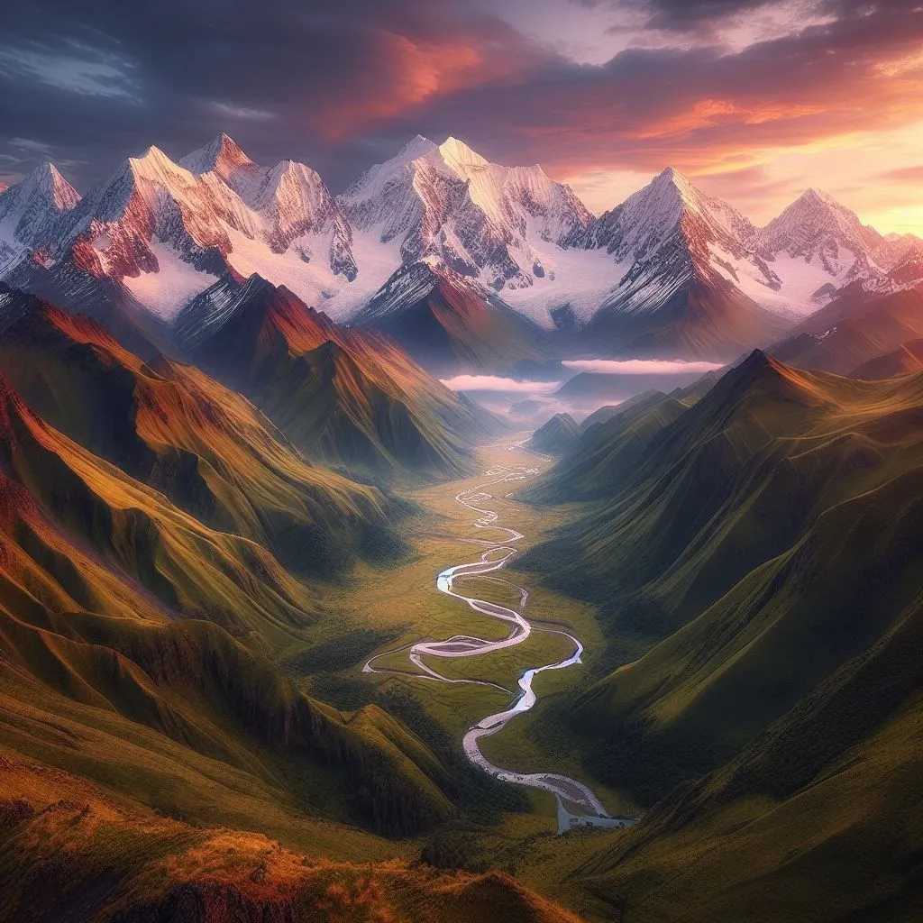 Mountain Wallpapers Deep Green Valley Floors