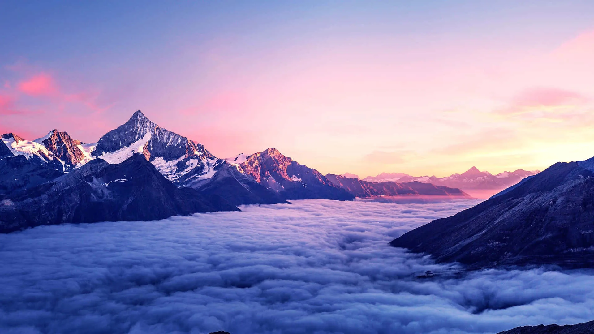 Mountain Wallpapers Sparkling Snow Ridge