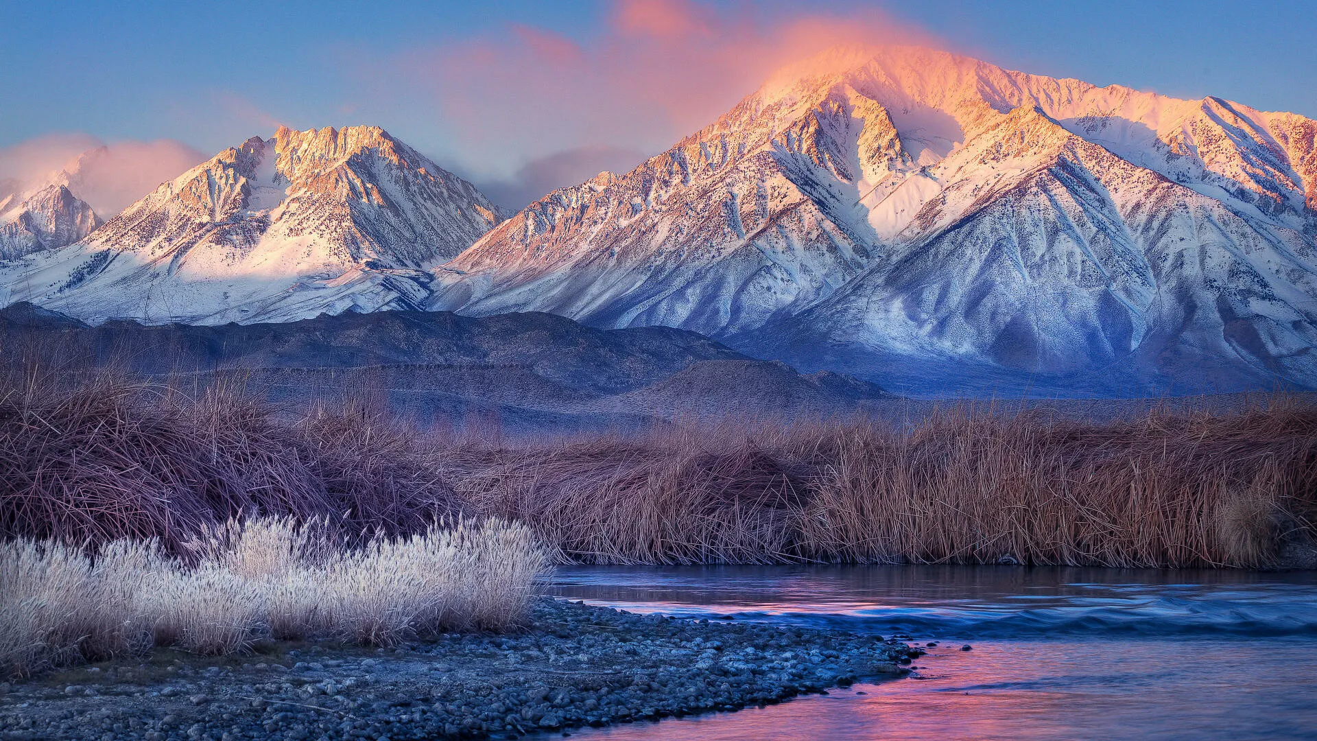 Mountain Wallpapers Bold Sunset Horizons