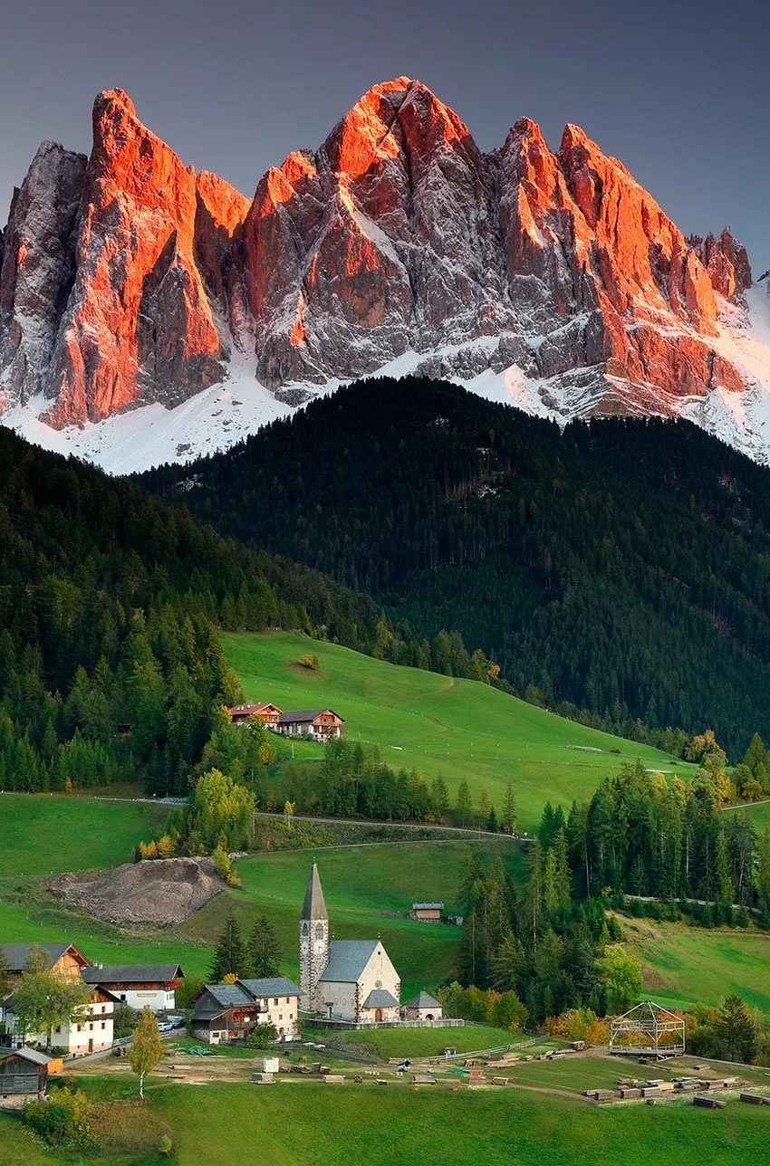 Mountain Wallpapers Gentle Morning Snowfall