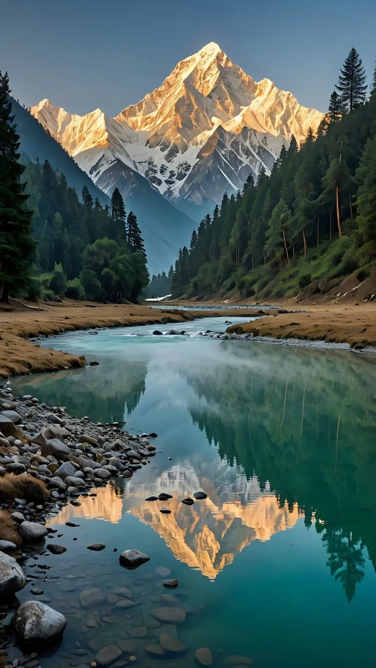 Mountain Lake Nature Mobile Wallpaper HD
