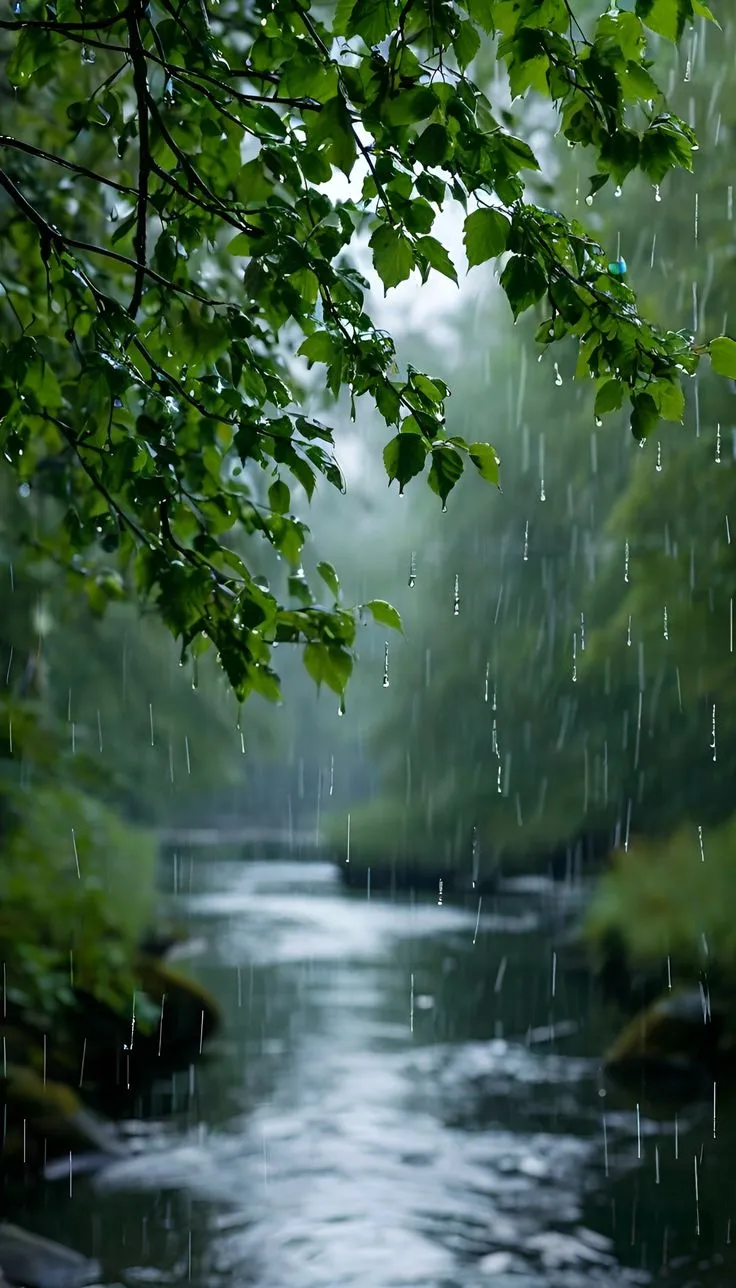 Rainy Day Nature Mobile Wallpaper HD Free Download