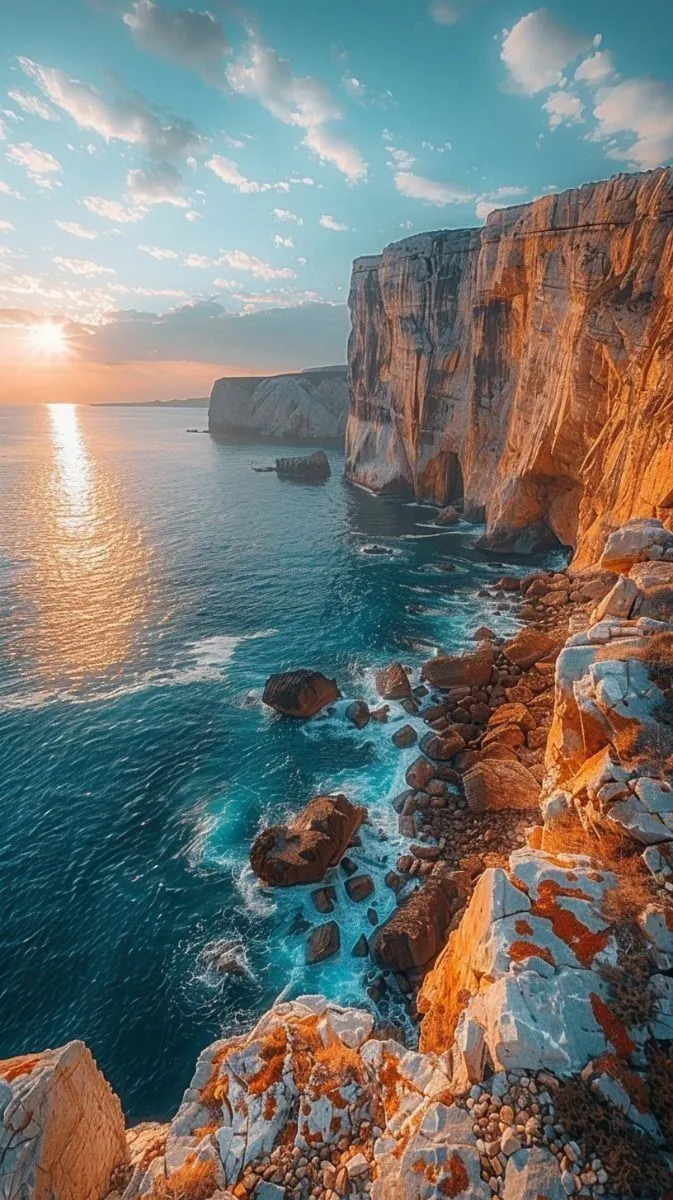 Rocky Cliff Edge Mobile Nature Wallpaper HD