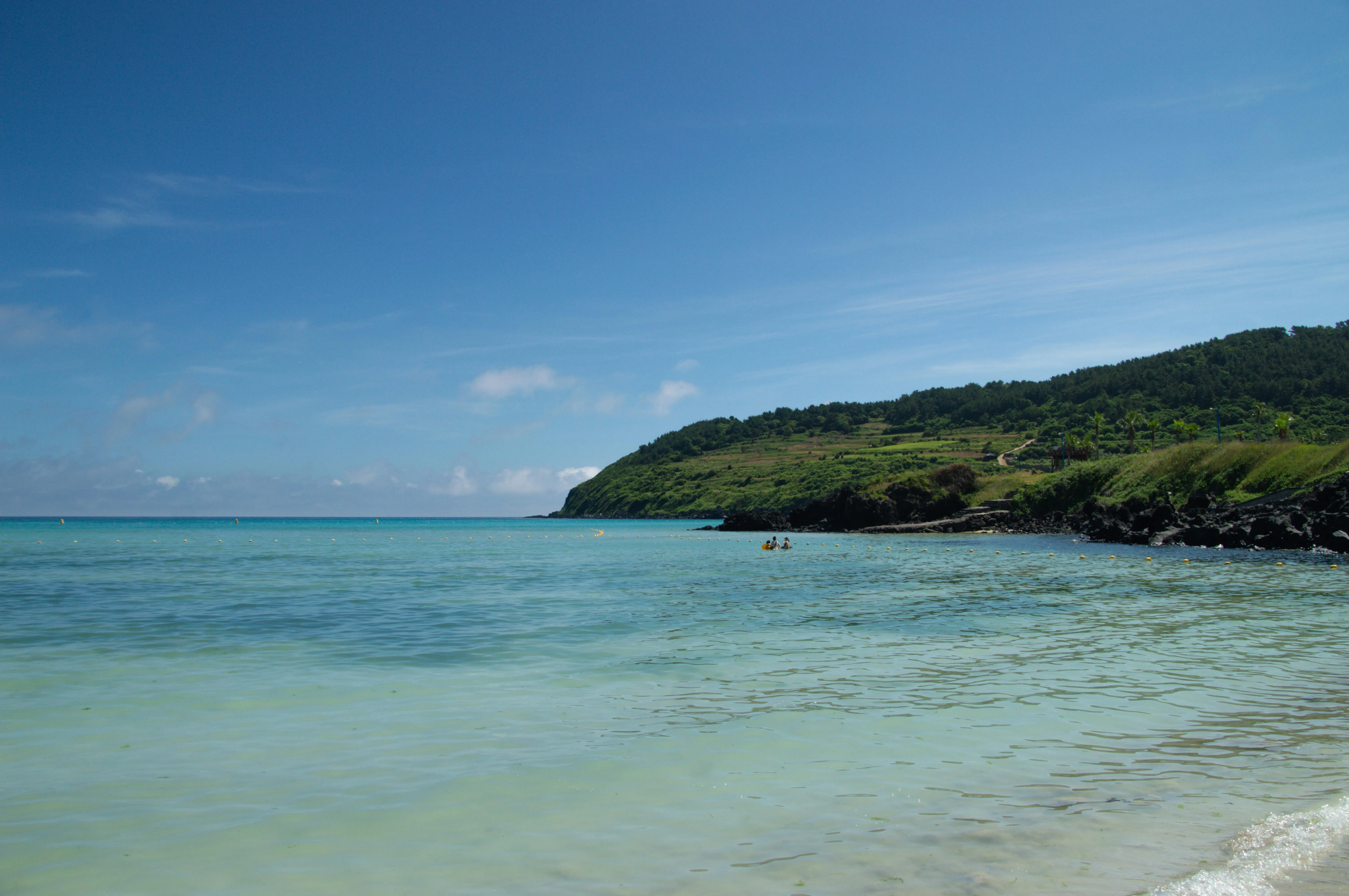 Shallow Coastal Waters Near a Quiet Sandy Beach Shore