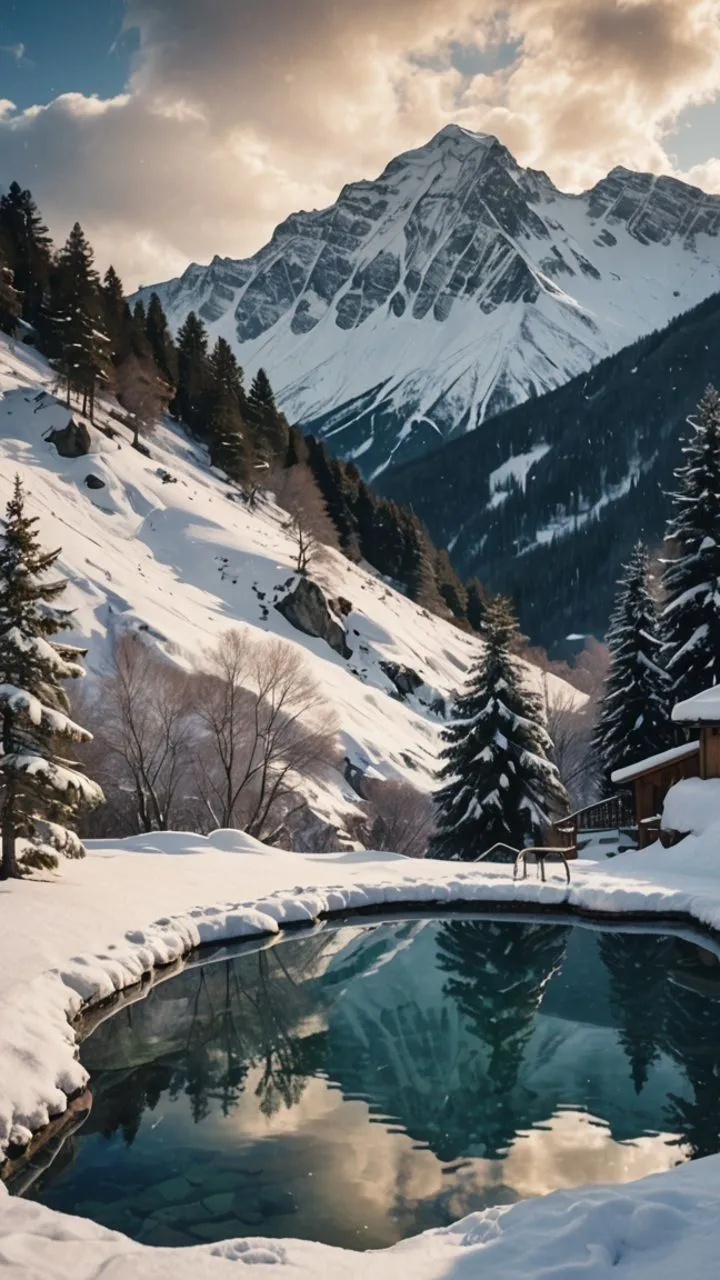Snowy Mountains Nature Wallpaper Mobile HD Free